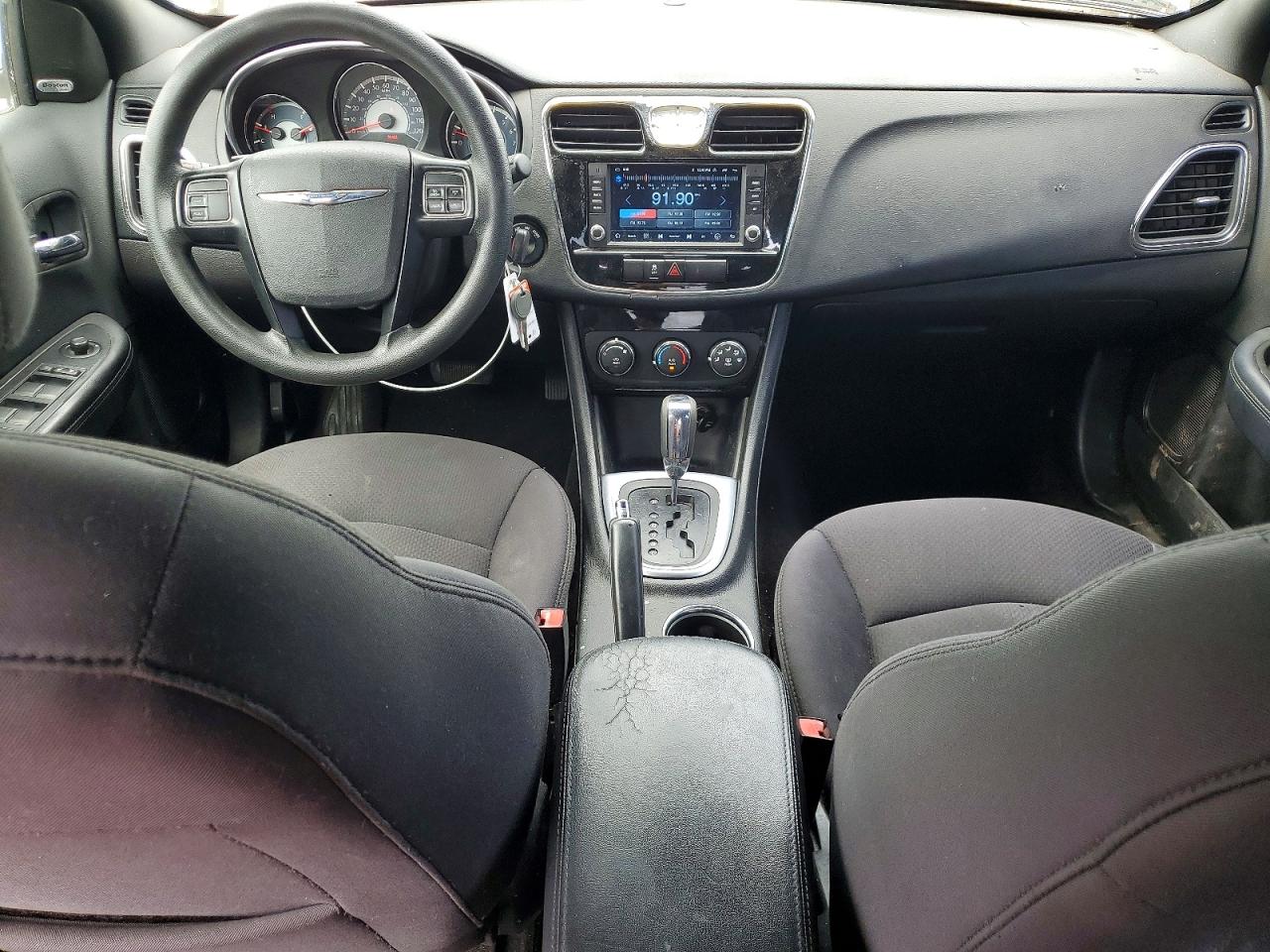2014 Chrysler 200 Lx White vin: 1C3CCBAB6EN140861