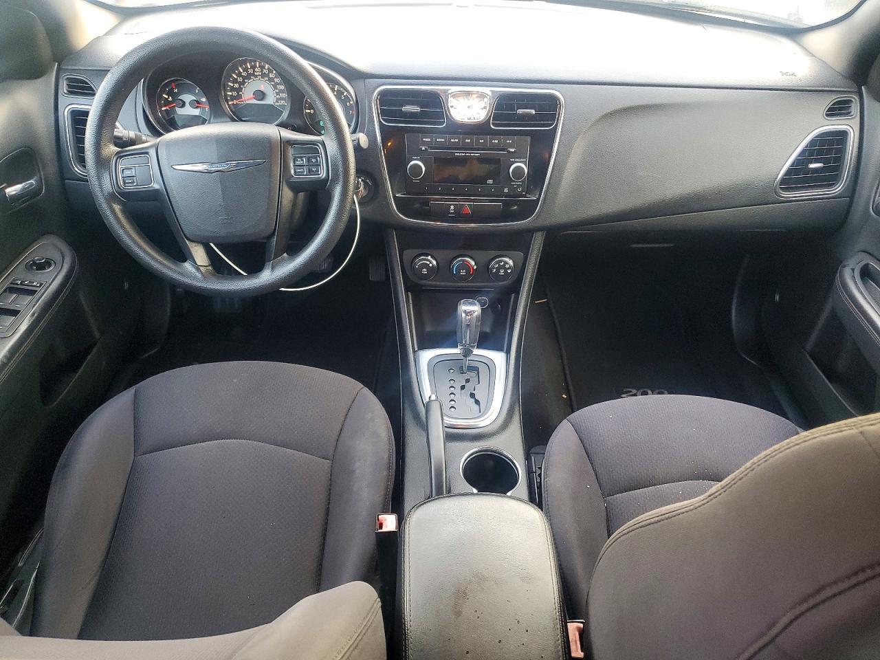 2014 Chrysler 200 Lx White vin: 1C3CCBAB6EN141833