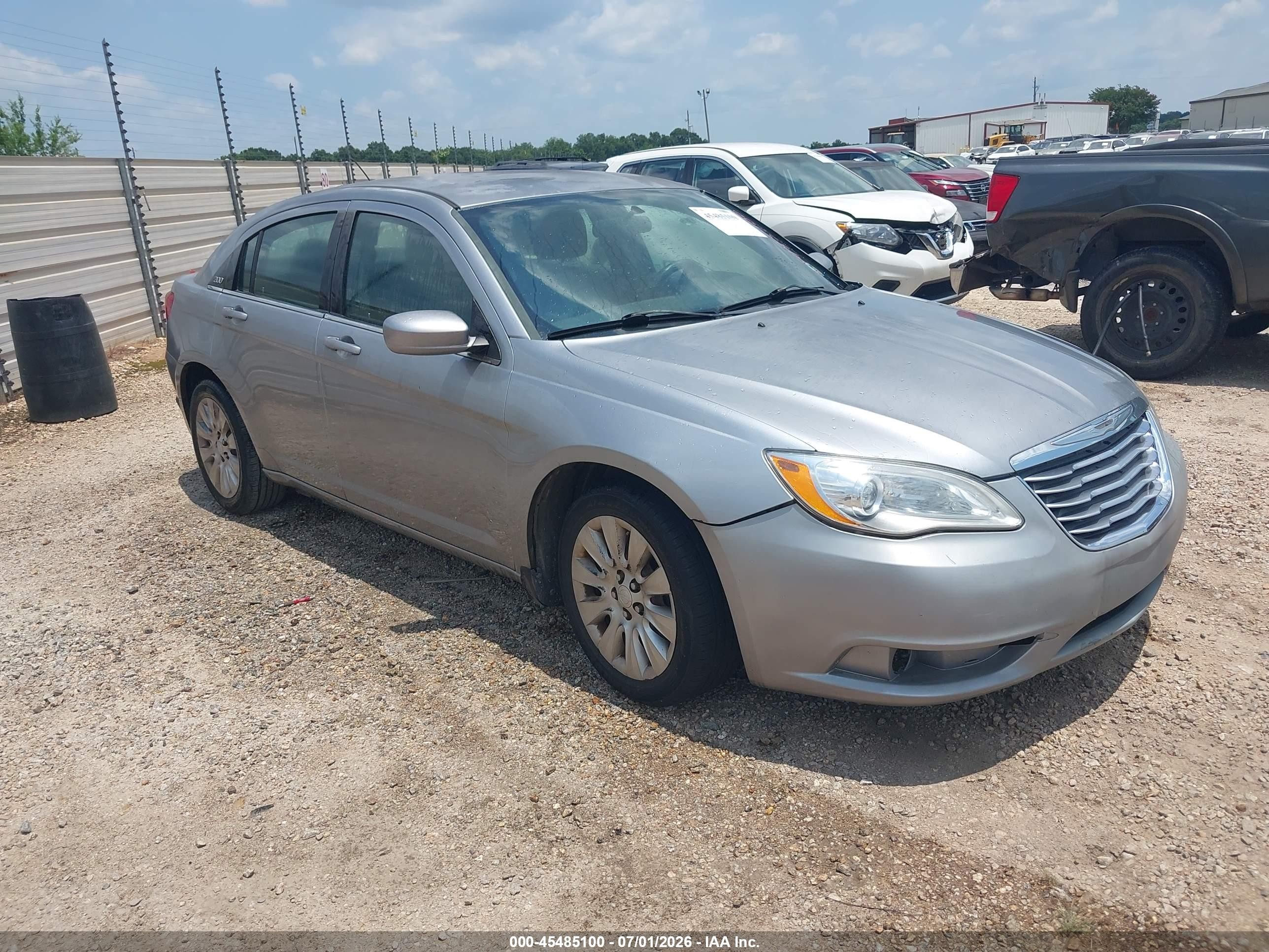 2014 Chrysler 200 Lx Silver vin: 1C3CCBAB6EN142321