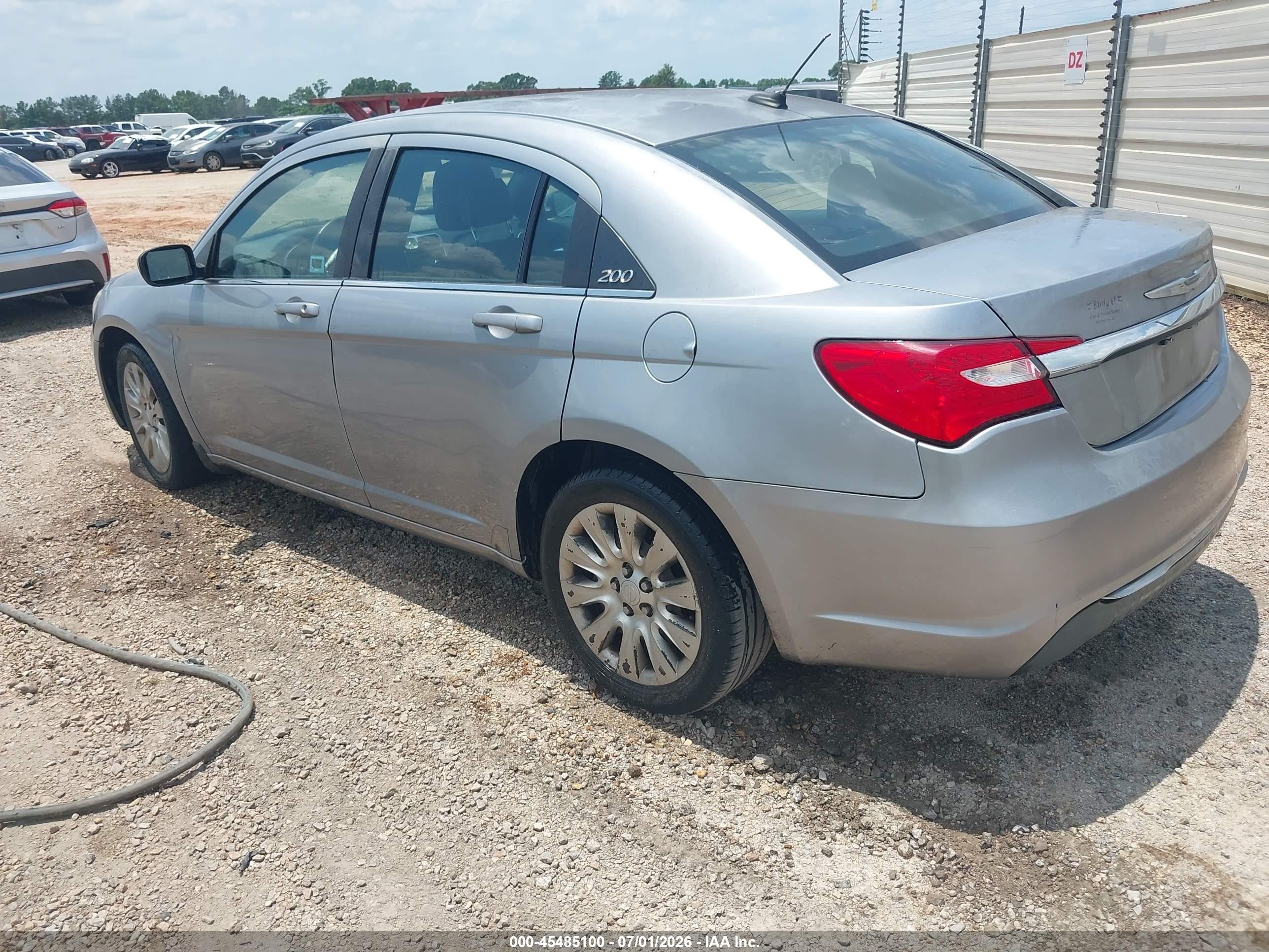 2014 Chrysler 200 Lx Silver vin: 1C3CCBAB6EN142321