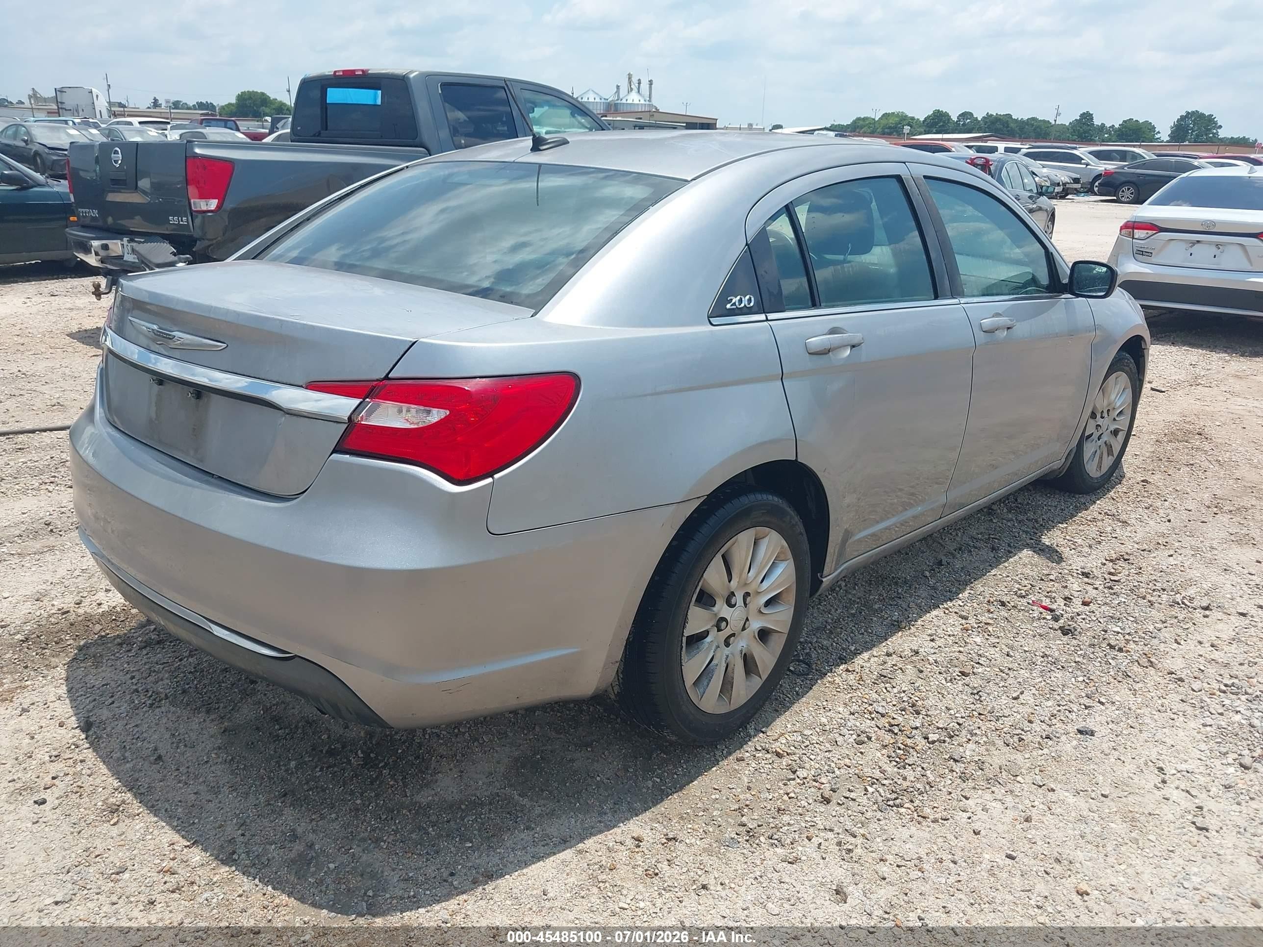 2014 Chrysler 200 Lx Silver vin: 1C3CCBAB6EN142321