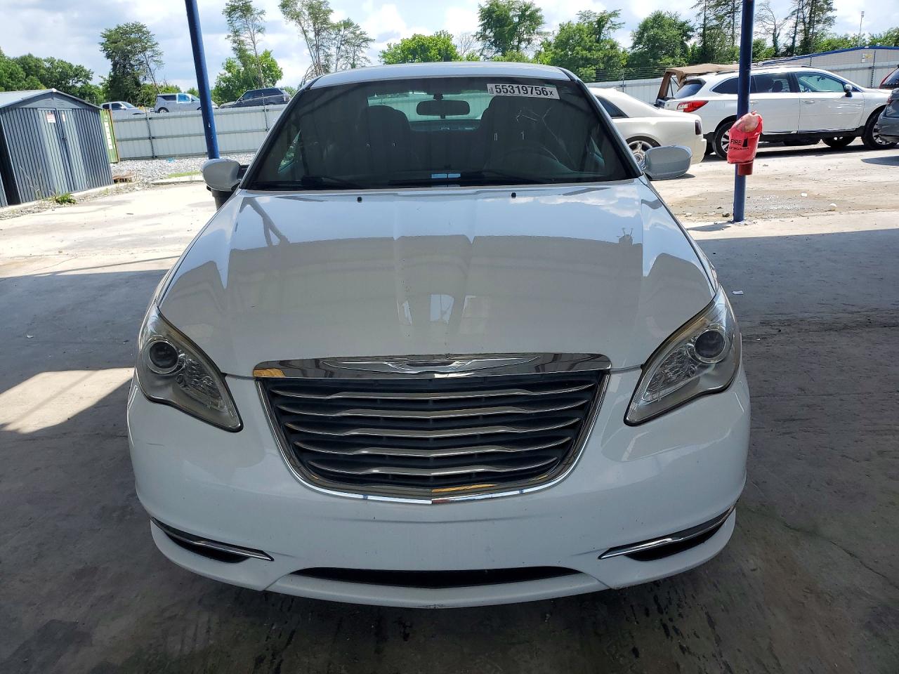 2014 Chrysler 200 Lx White vin: 1C3CCBAB6EN168031