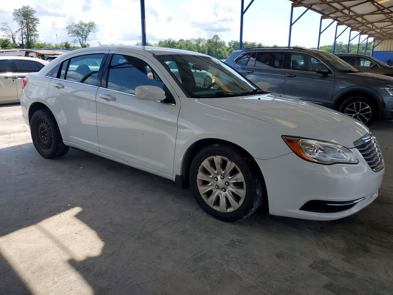 2014 Chrysler 200 Lx White vin: 1C3CCBAB6EN168031