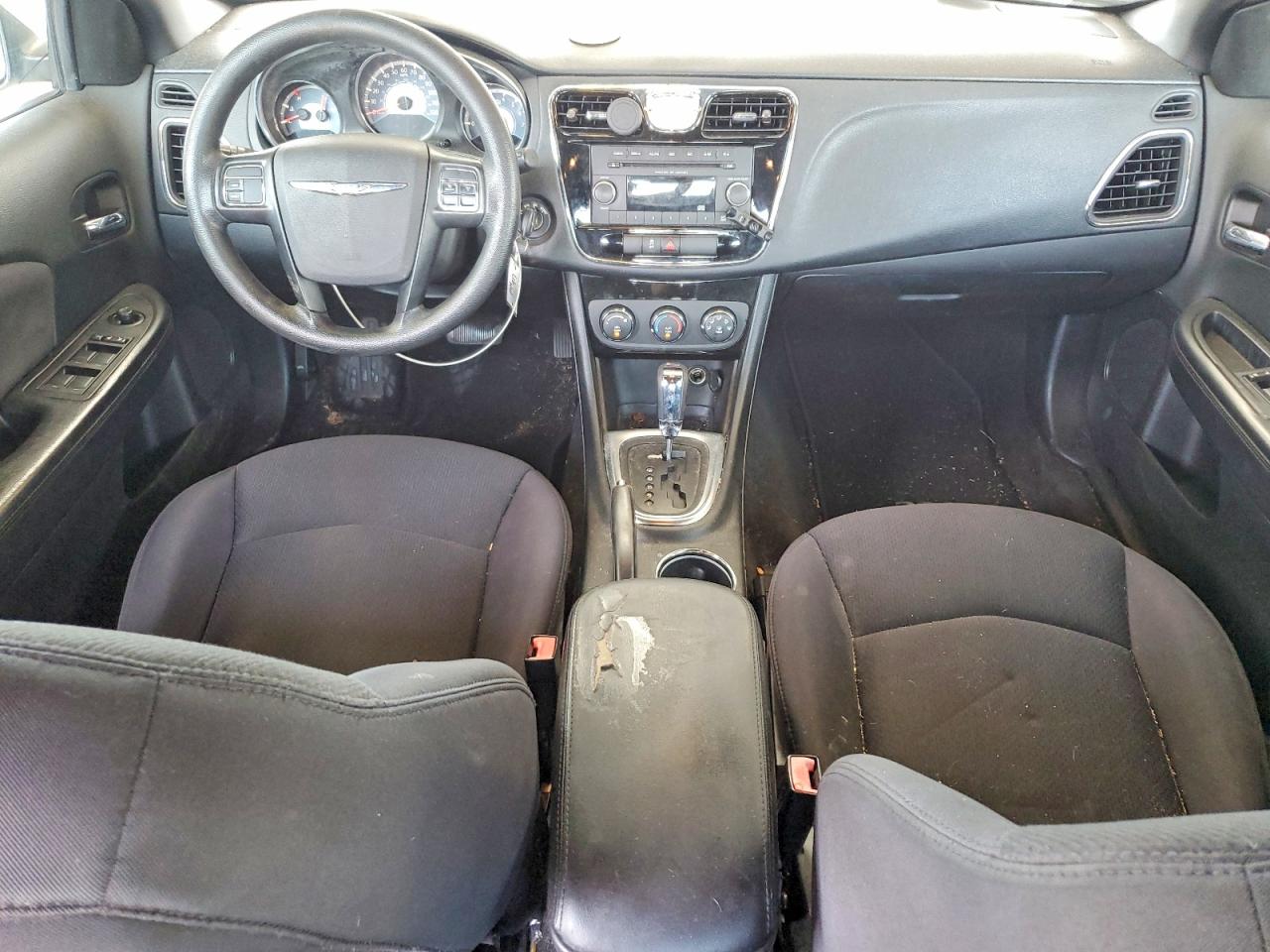 2014 Chrysler 200 Lx White vin: 1C3CCBAB6EN168031