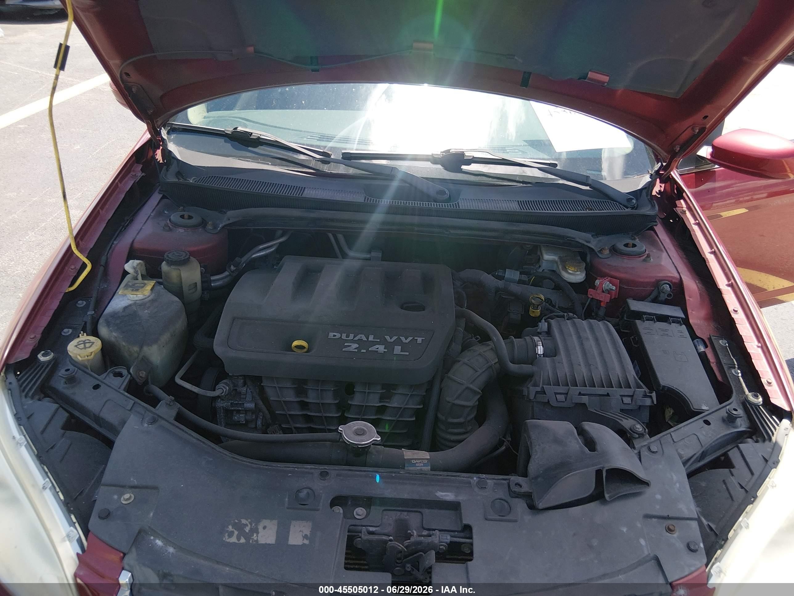 2014 Chrysler 200 Lx Red vin: 1C3CCBAB6EN206289