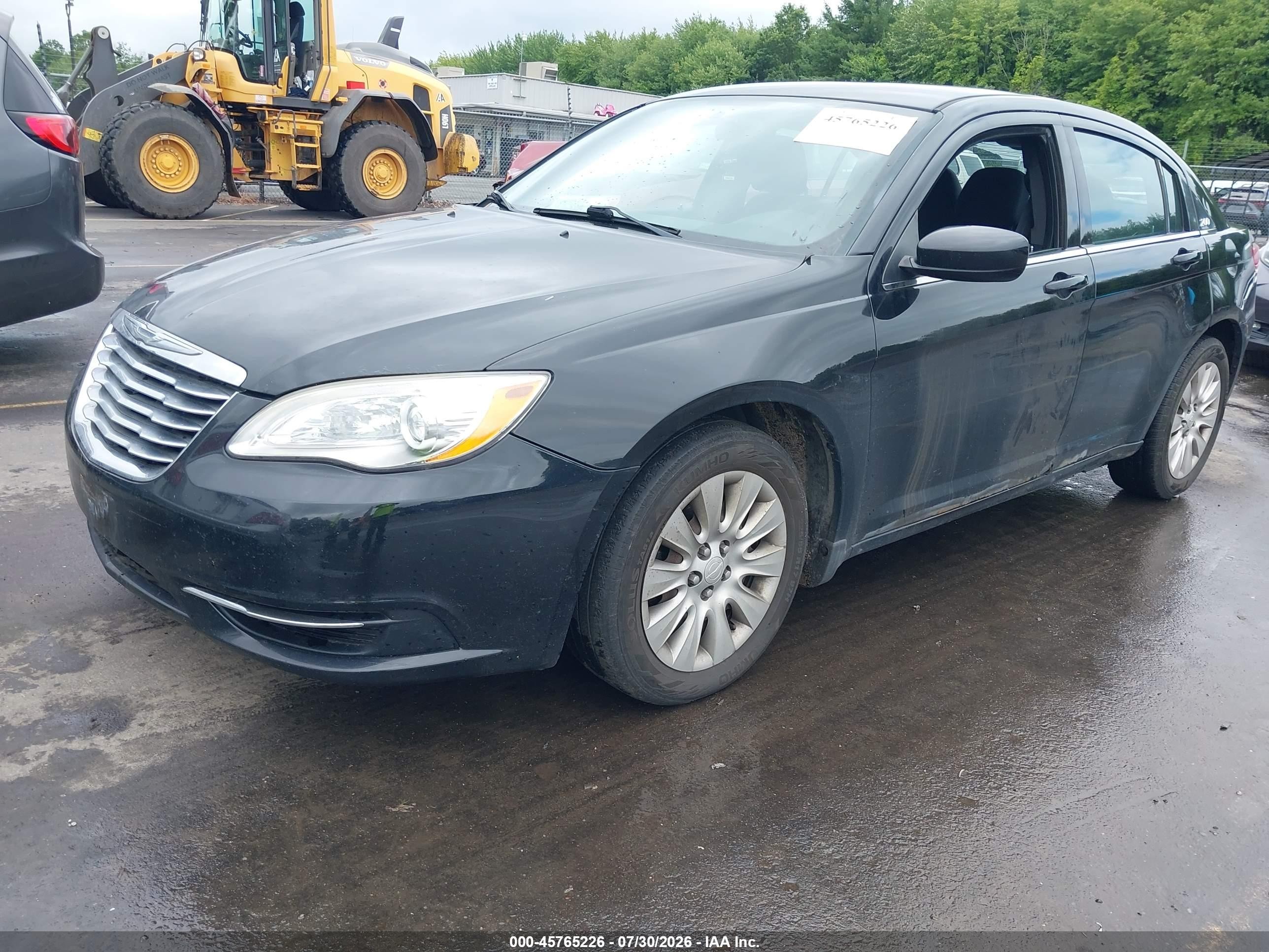 2014 Chrysler 200 Lx Black vin: 1C3CCBAB6EN211458
