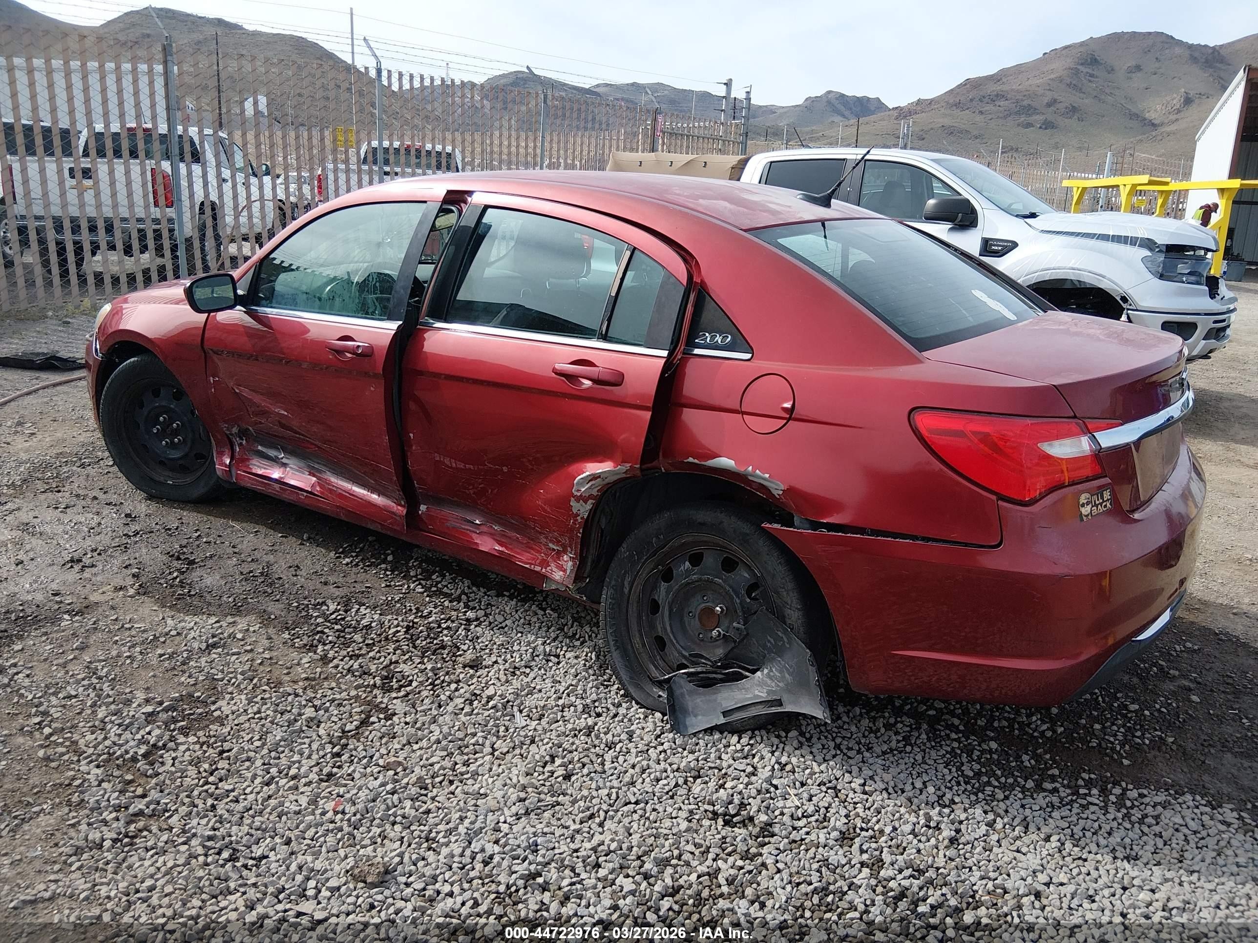 2014 Chrysler 200 Lx Burgundy vin: 1C3CCBAB6EN230933