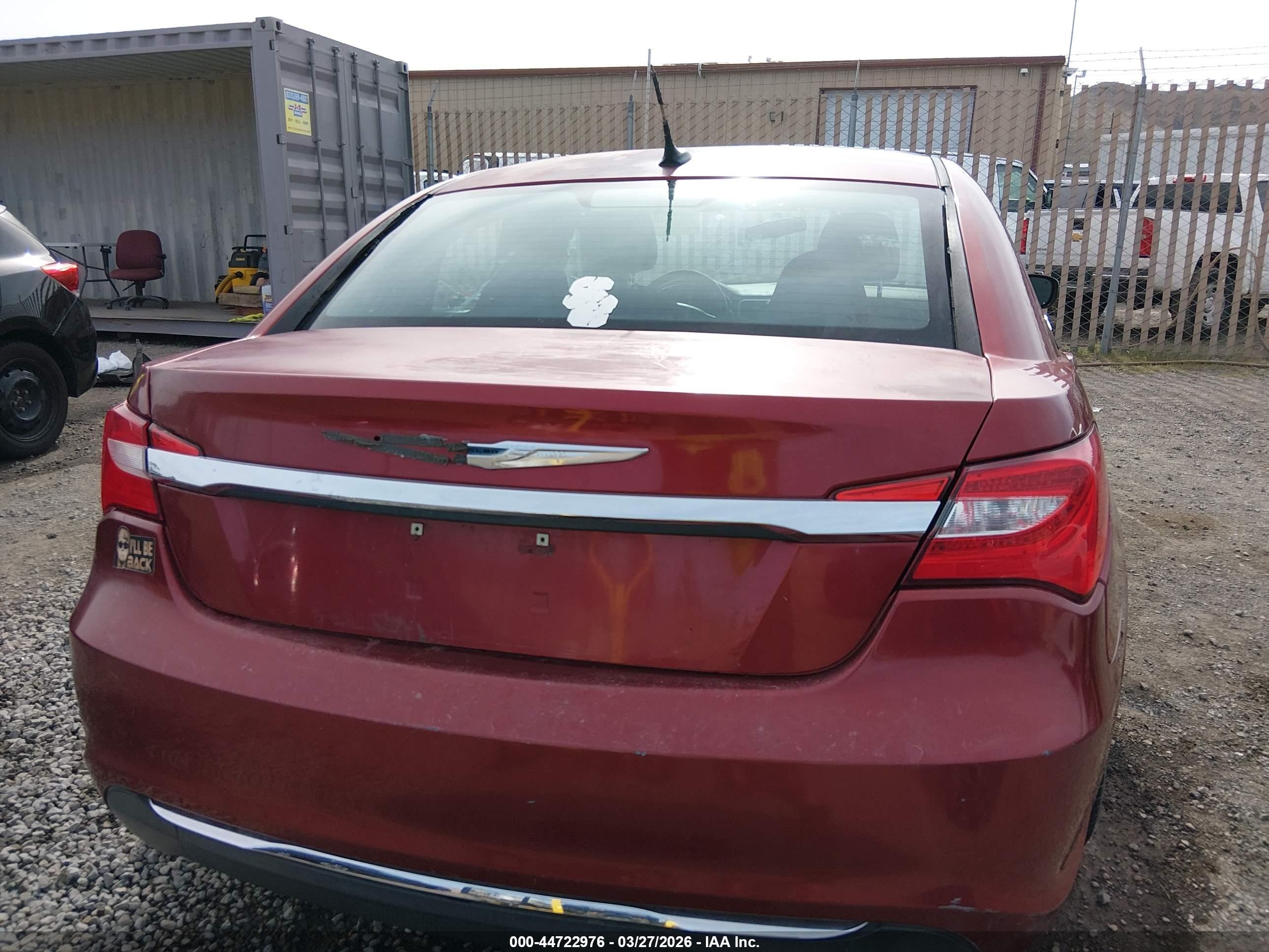 2014 Chrysler 200 Lx Burgundy vin: 1C3CCBAB6EN230933