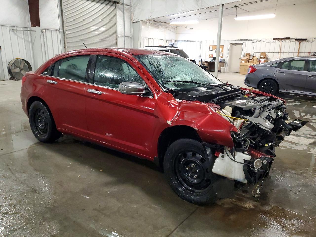 2014 Chrysler 200 Lx Red vin: 1C3CCBAB6EN231211