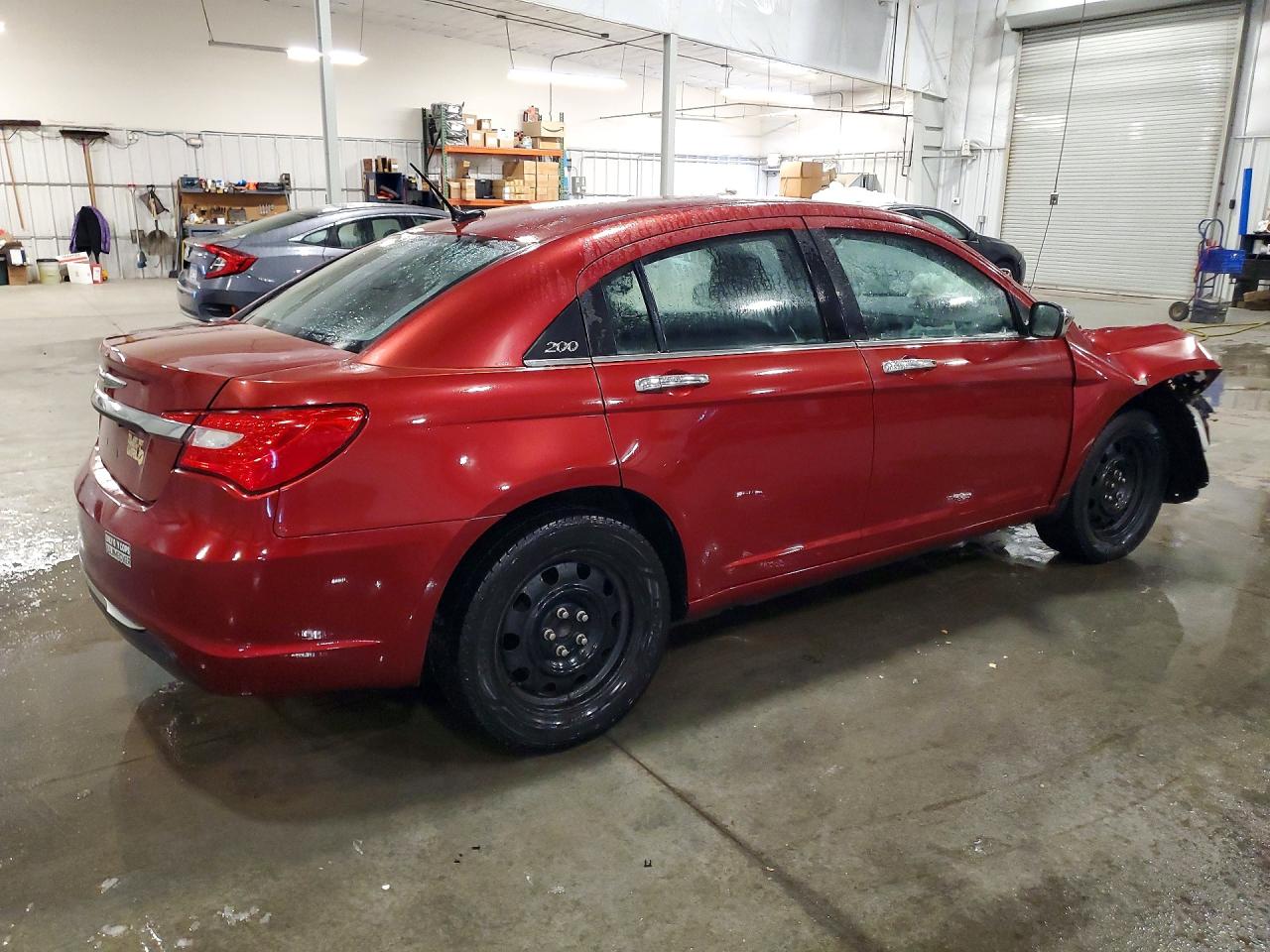2014 Chrysler 200 Lx Red vin: 1C3CCBAB6EN231211
