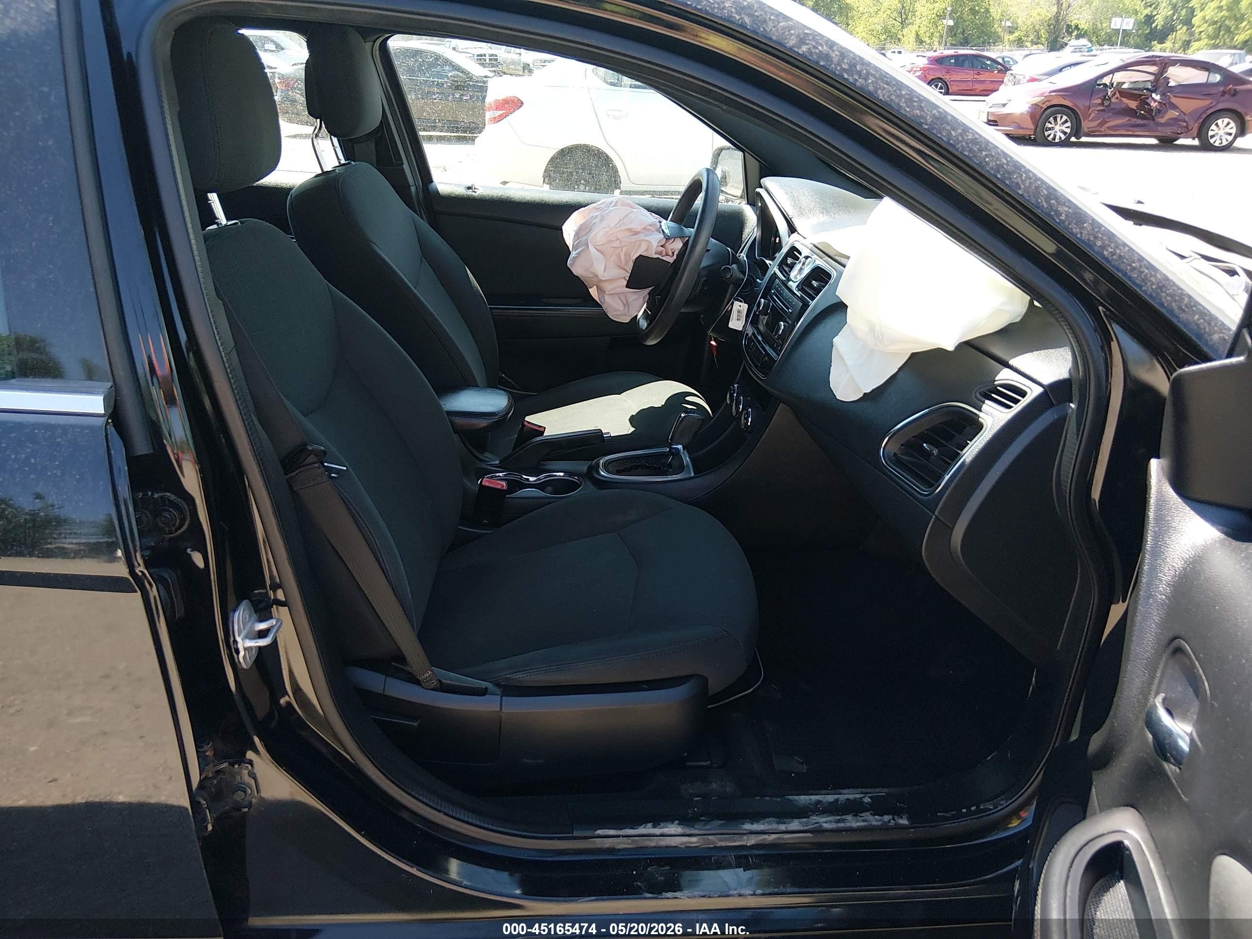 2012 Chrysler 200 Lx Black vin: 1C3CCBAB7CN158167