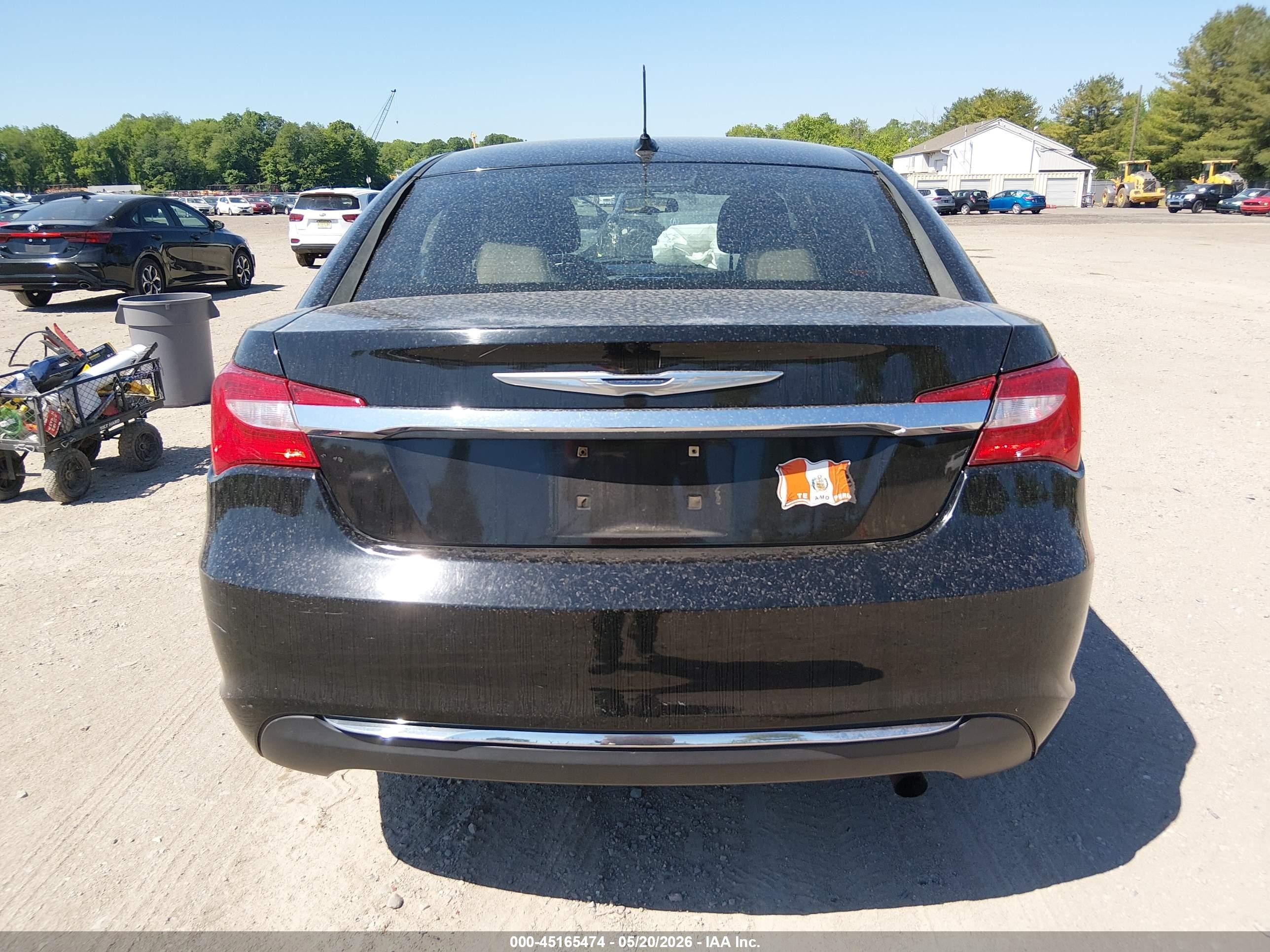 2012 Chrysler 200 Lx Black vin: 1C3CCBAB7CN158167