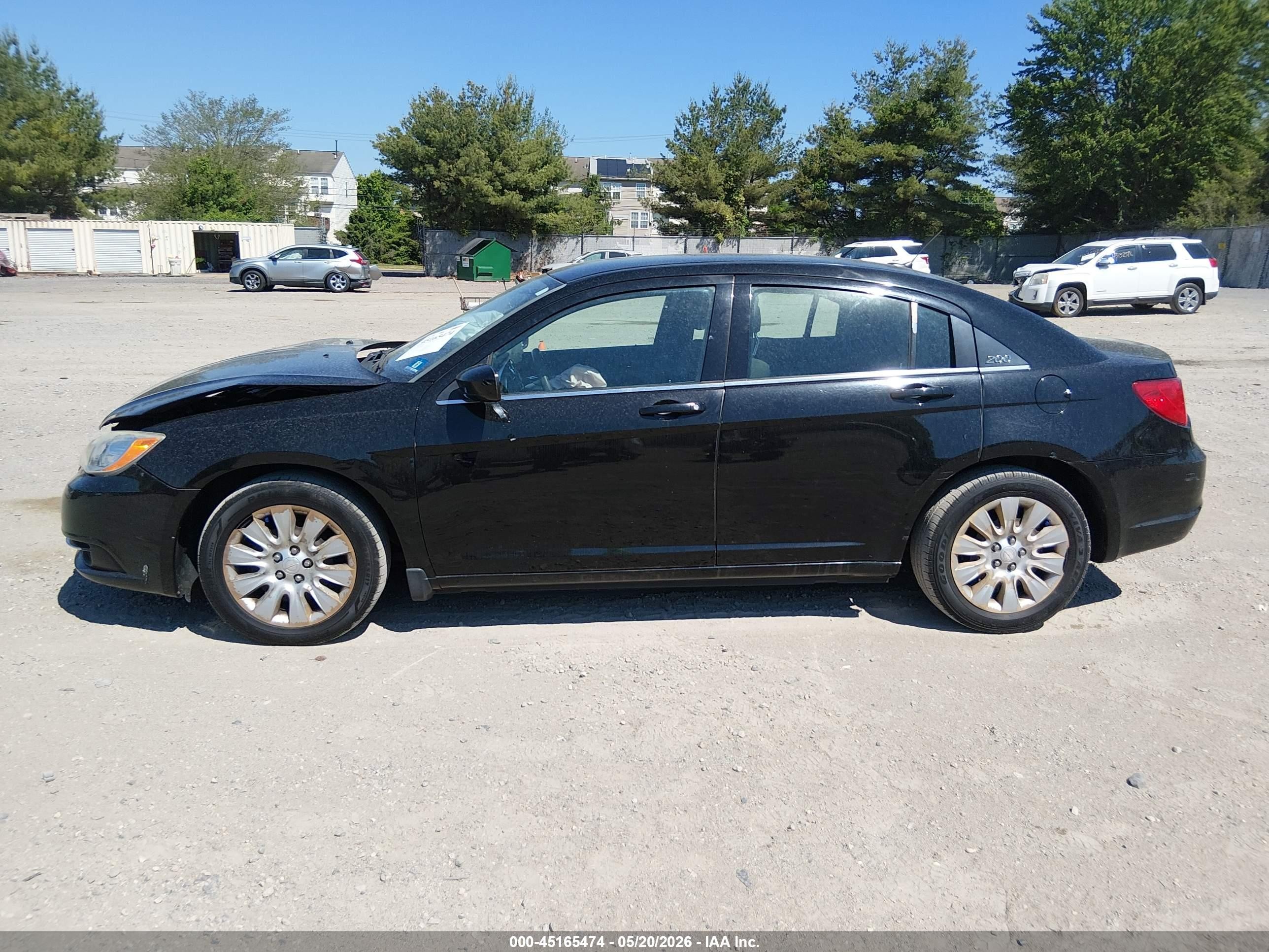 2012 Chrysler 200 Lx Black vin: 1C3CCBAB7CN158167