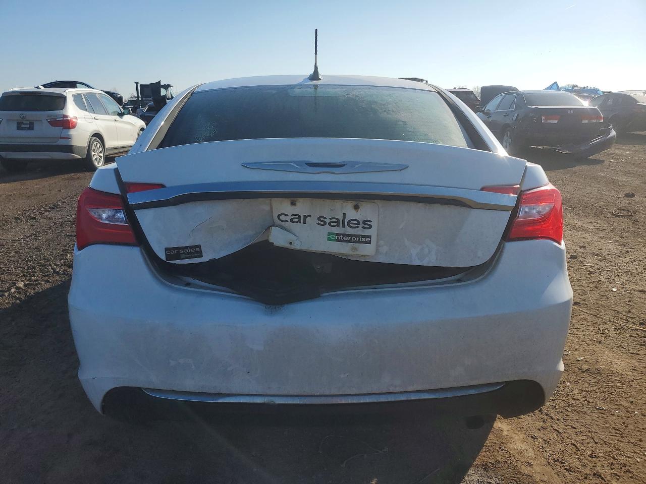 2012 Chrysler 200 Lx White vin: 1C3CCBAB7CN225821