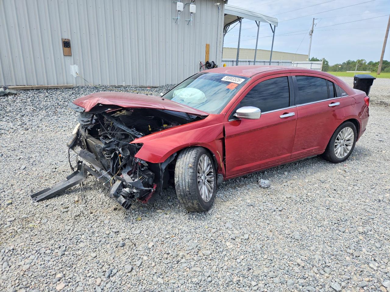 2013 Chrysler 200 Lx Burgundy vin: 1C3CCBAB7DN671033