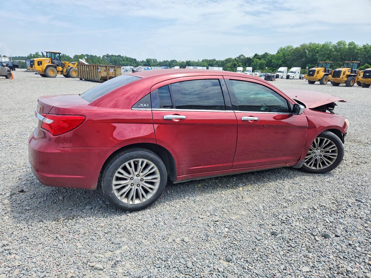 2013 Chrysler 200 Lx Burgundy vin: 1C3CCBAB7DN671033