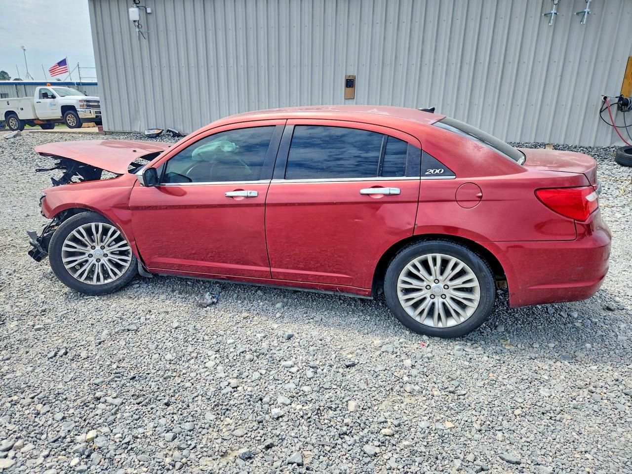 2013 Chrysler 200 Lx Burgundy vin: 1C3CCBAB7DN671033