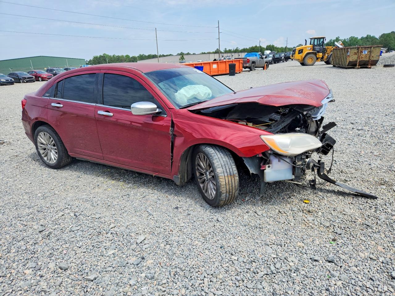 2013 Chrysler 200 Lx Burgundy vin: 1C3CCBAB7DN671033