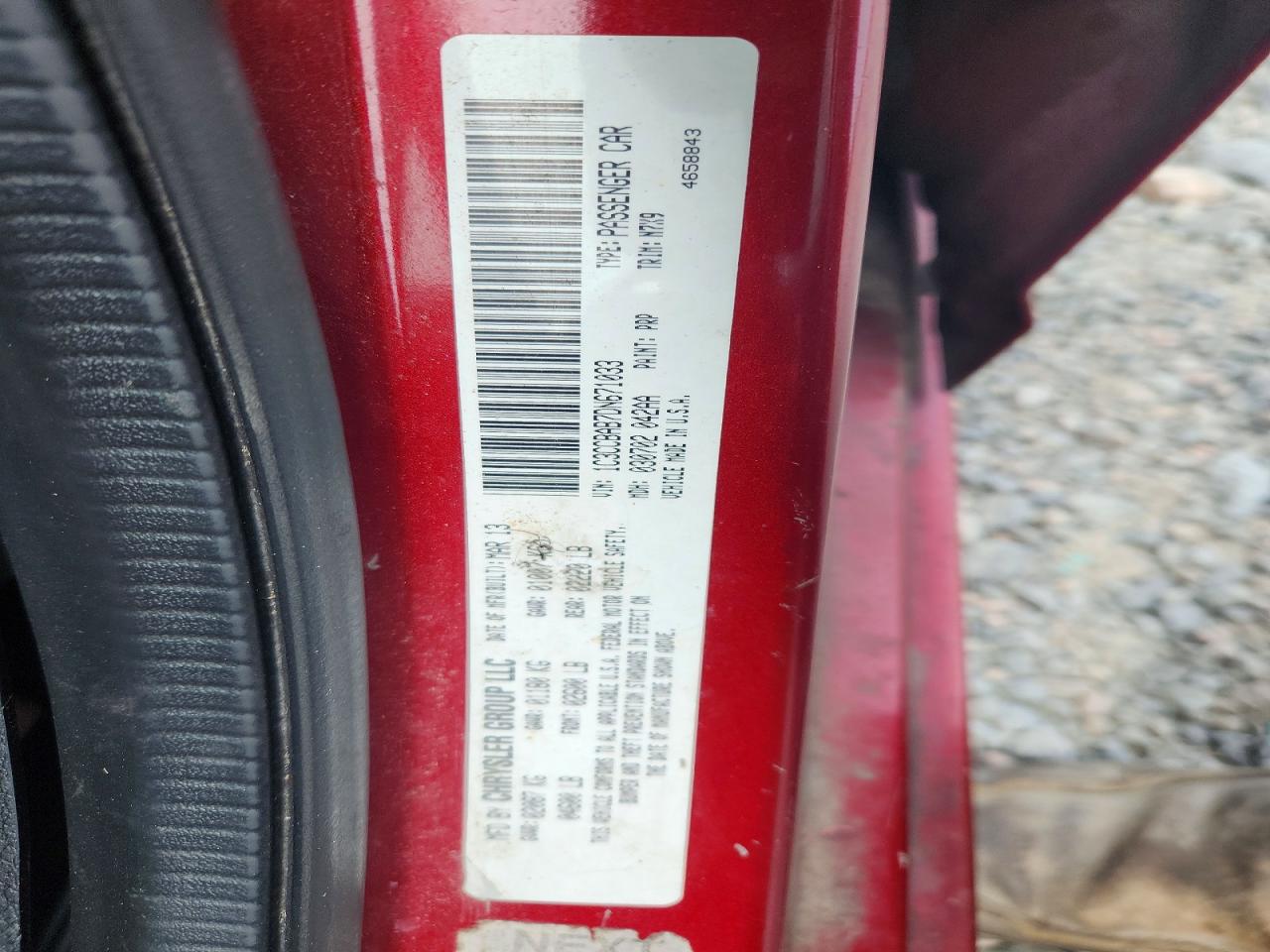 2013 Chrysler 200 Lx Burgundy vin: 1C3CCBAB7DN671033