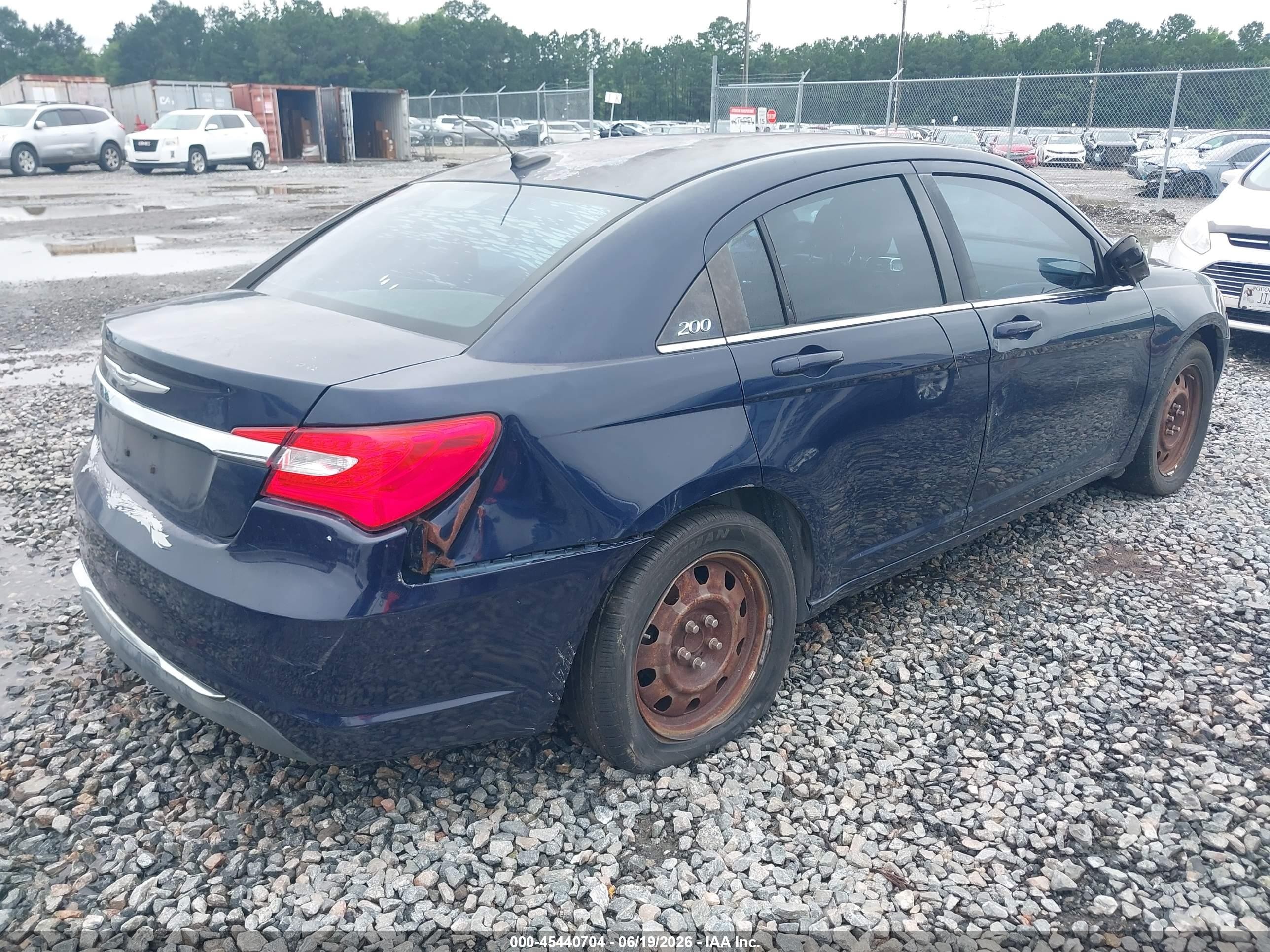2013 Chrysler 200 Lx Dark Blue vin: 1C3CCBAB7DN691685