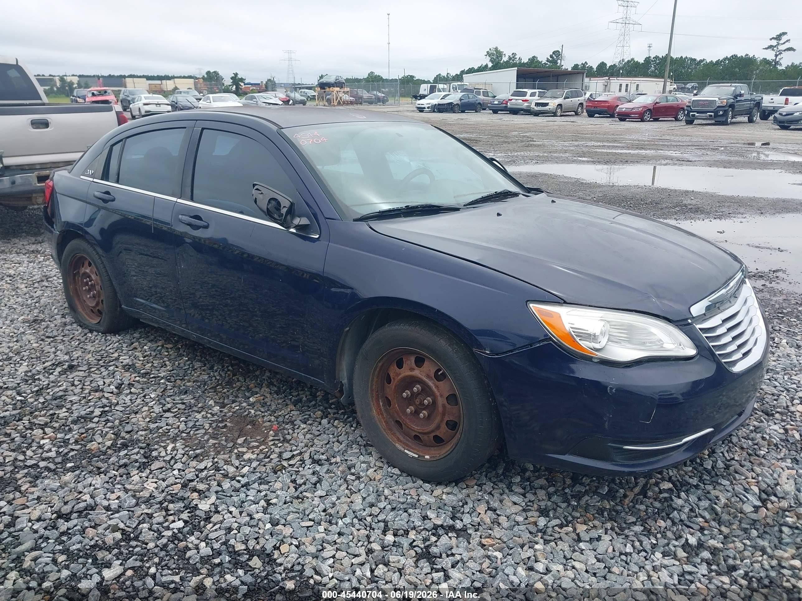 2013 Chrysler 200 Lx Dark Blue vin: 1C3CCBAB7DN691685