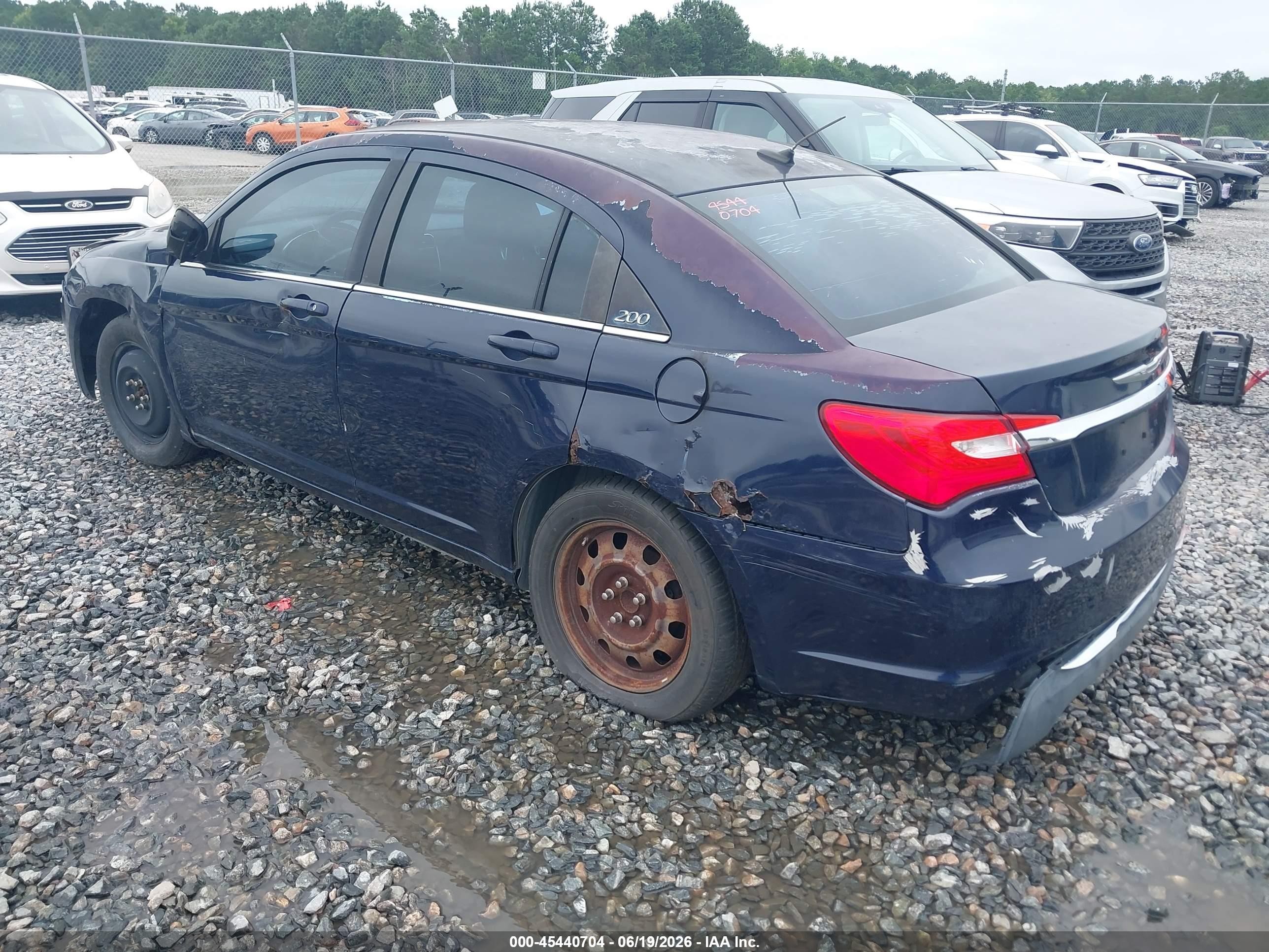 2013 Chrysler 200 Lx Dark Blue vin: 1C3CCBAB7DN691685