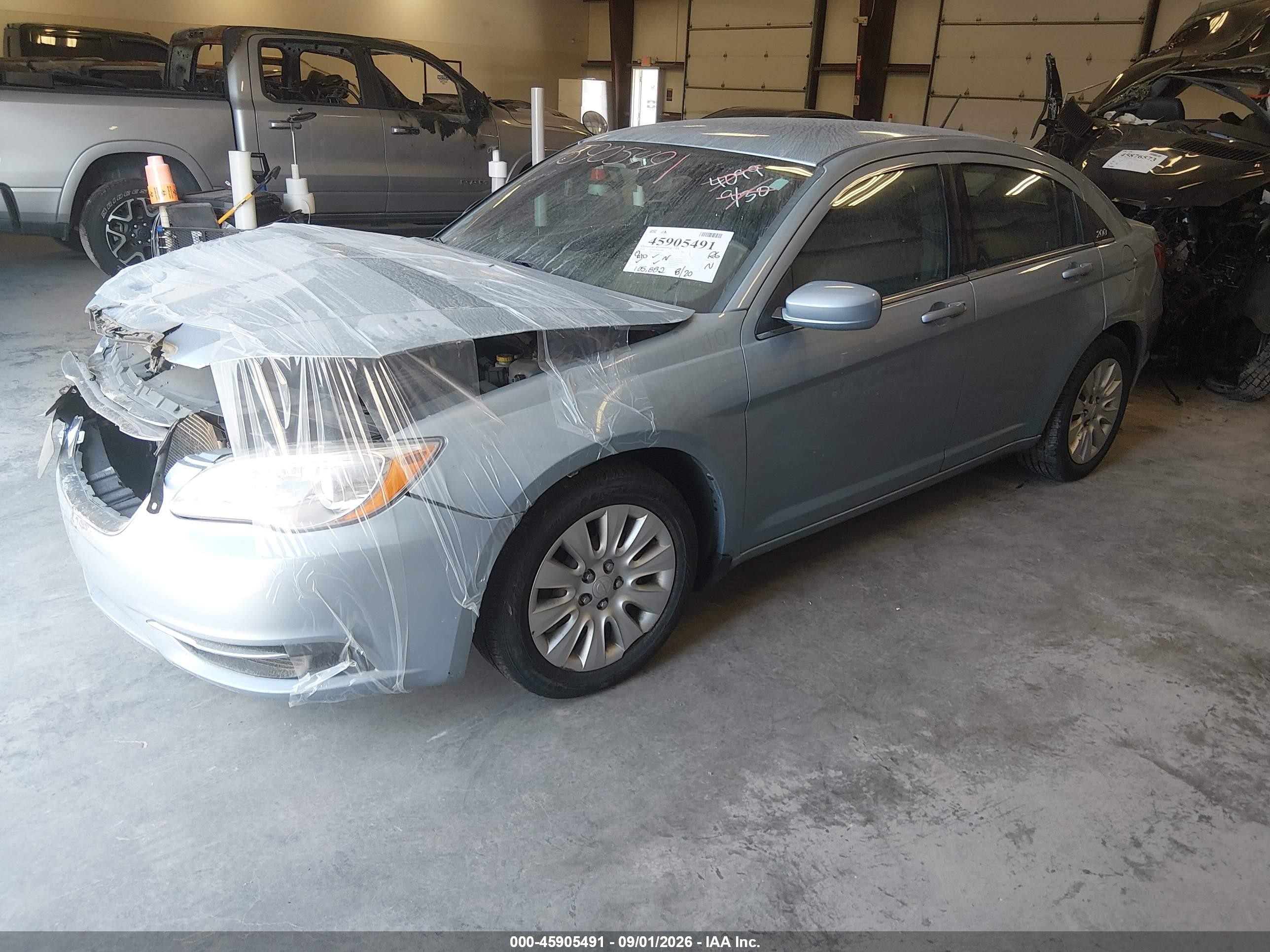 2014 Chrysler 200 Lx Light Blue vin: 1C3CCBAB7EN124099