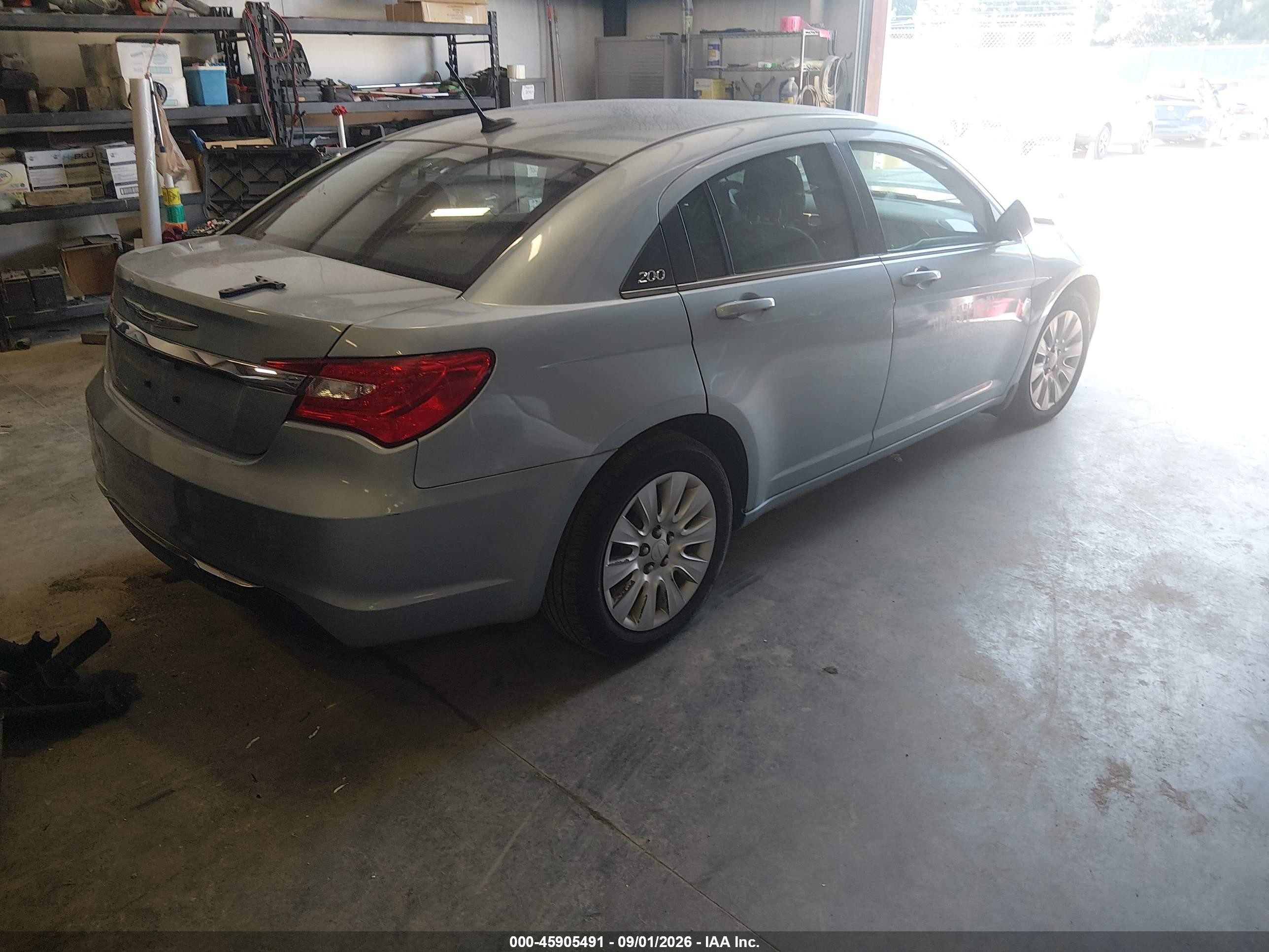 2014 Chrysler 200 Lx Light Blue vin: 1C3CCBAB7EN124099