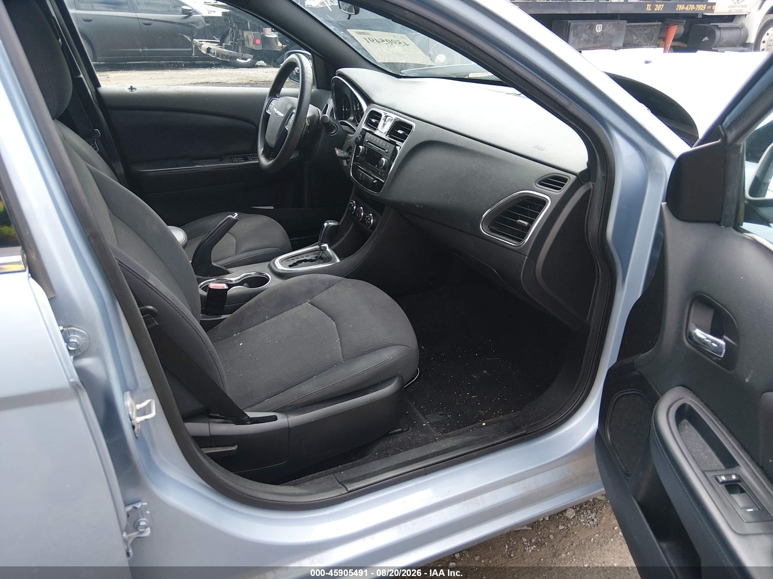 2014 Chrysler 200 Lx Light Blue vin: 1C3CCBAB7EN124099