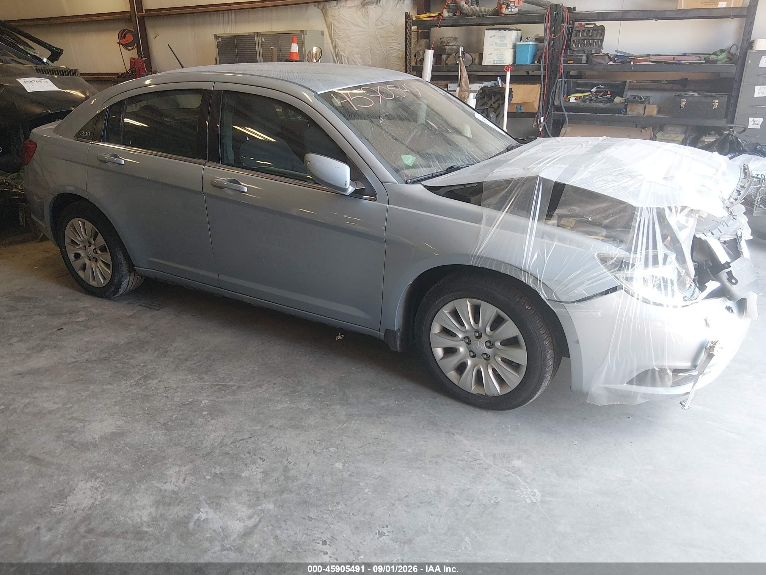 2014 Chrysler 200 Lx Light Blue vin: 1C3CCBAB7EN124099