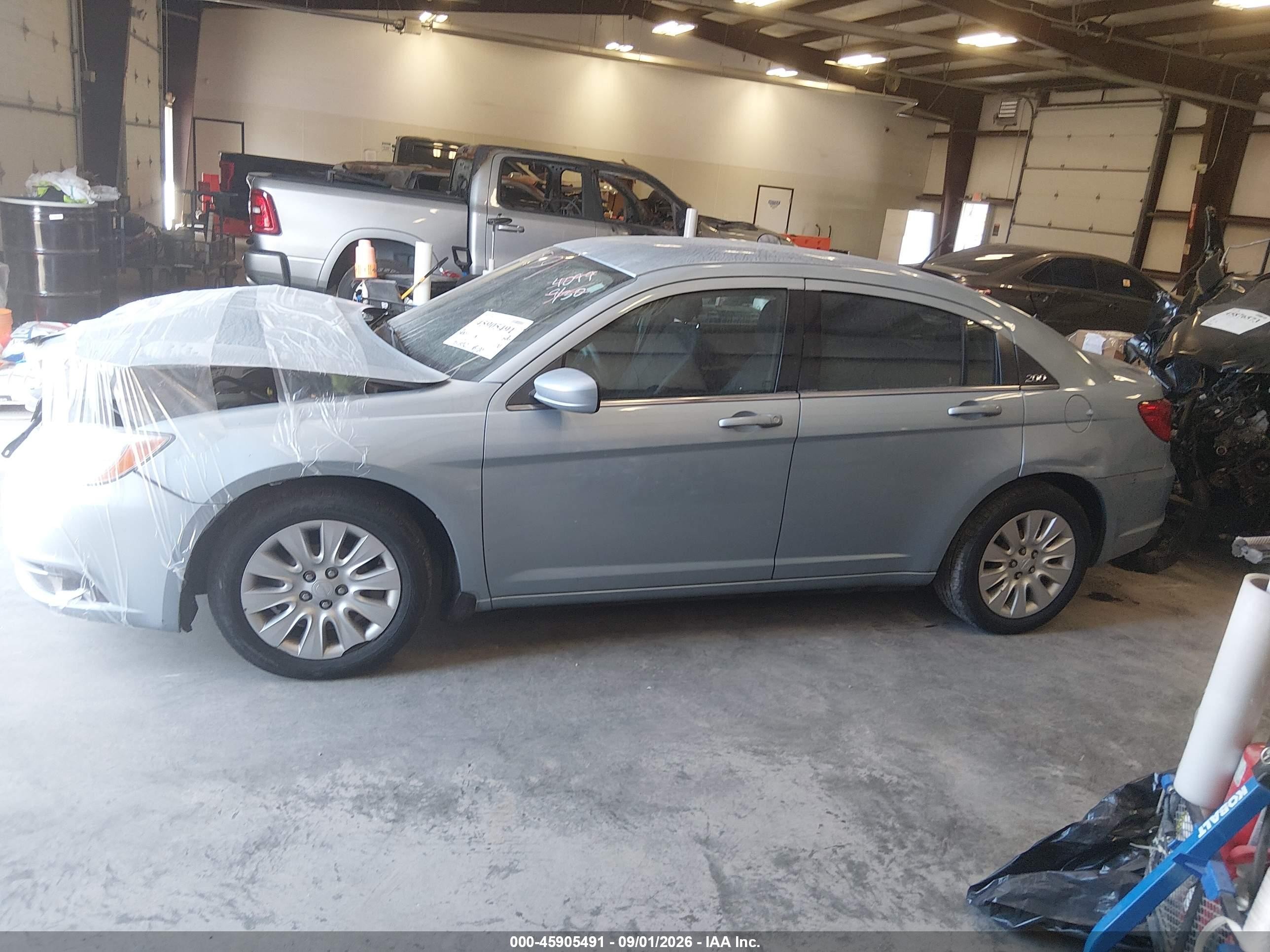2014 Chrysler 200 Lx Light Blue vin: 1C3CCBAB7EN124099