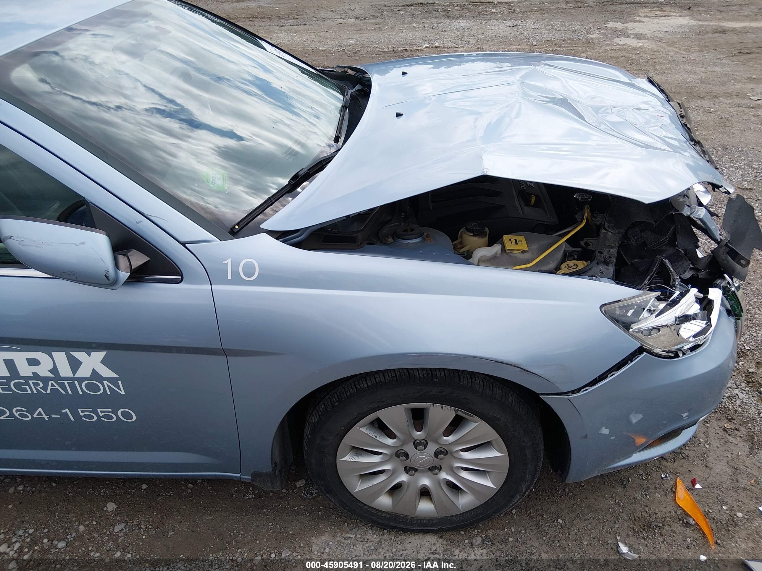 2014 Chrysler 200 Lx Light Blue vin: 1C3CCBAB7EN124099