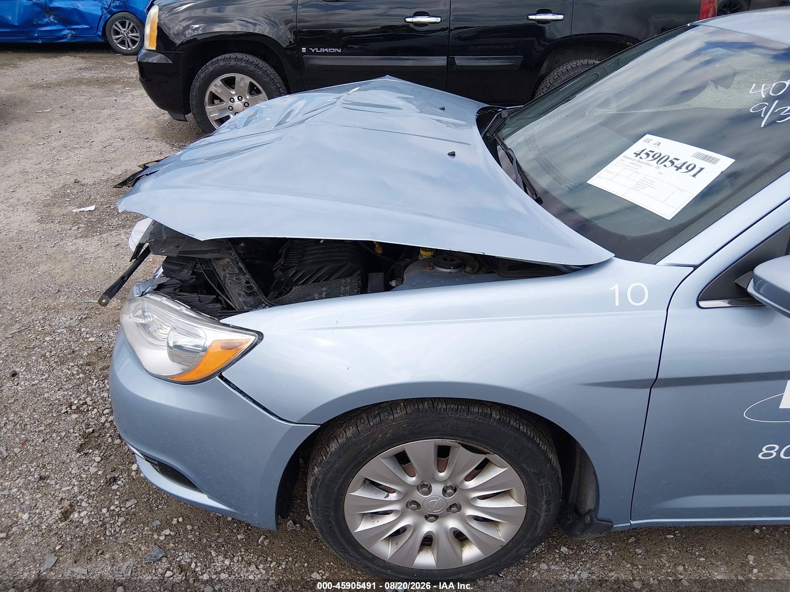 2014 Chrysler 200 Lx Light Blue vin: 1C3CCBAB7EN124099