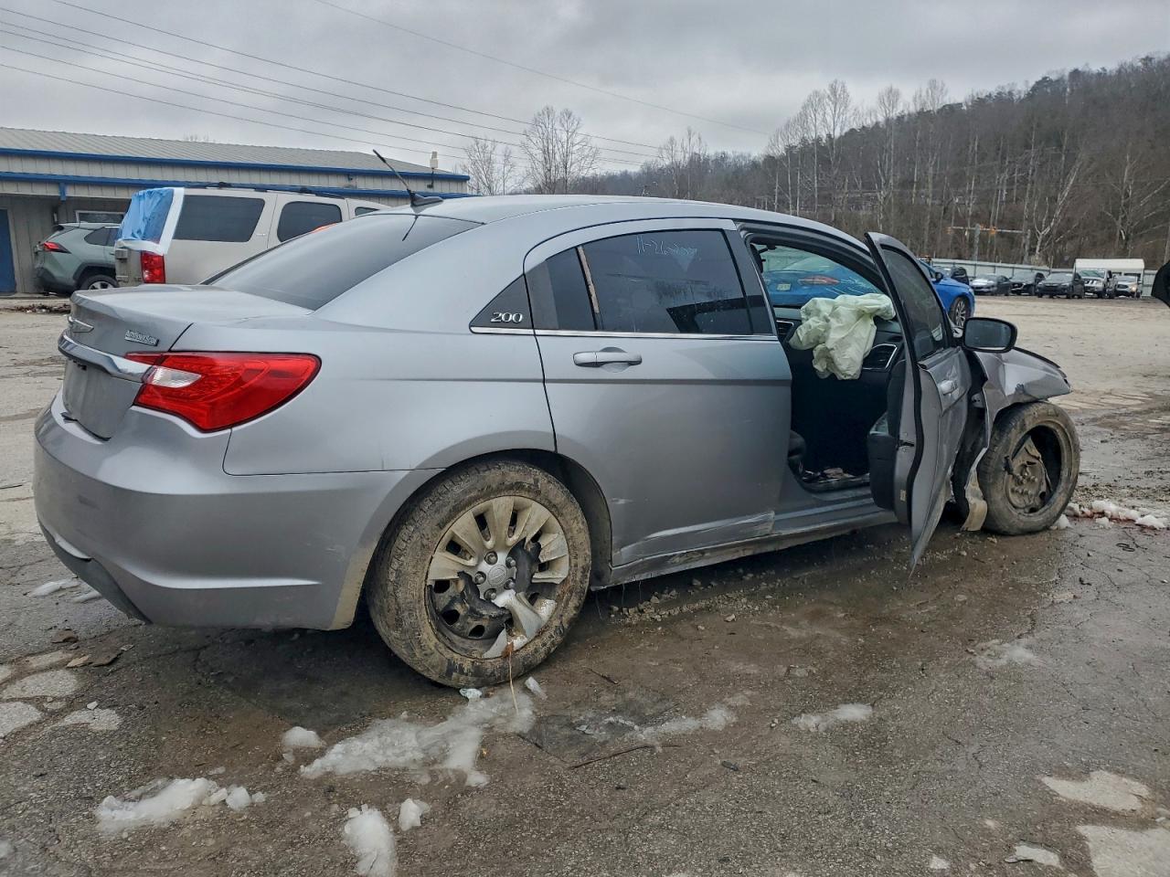 2014 Chrysler 200 Lx Silver vin: 1C3CCBAB7EN212781