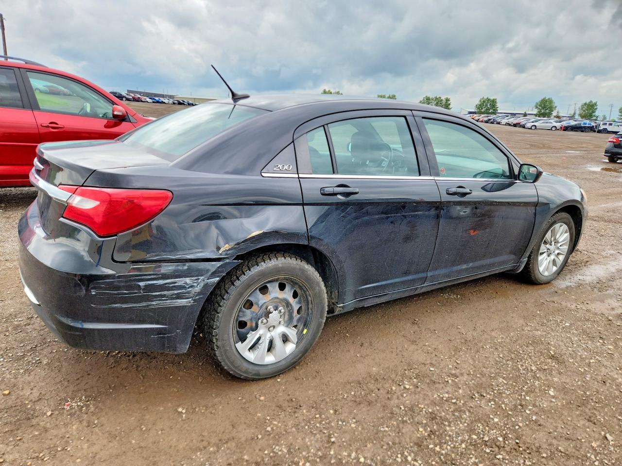2014 Chrysler 200 Lx Black vin: 1C3CCBAB7EN229726