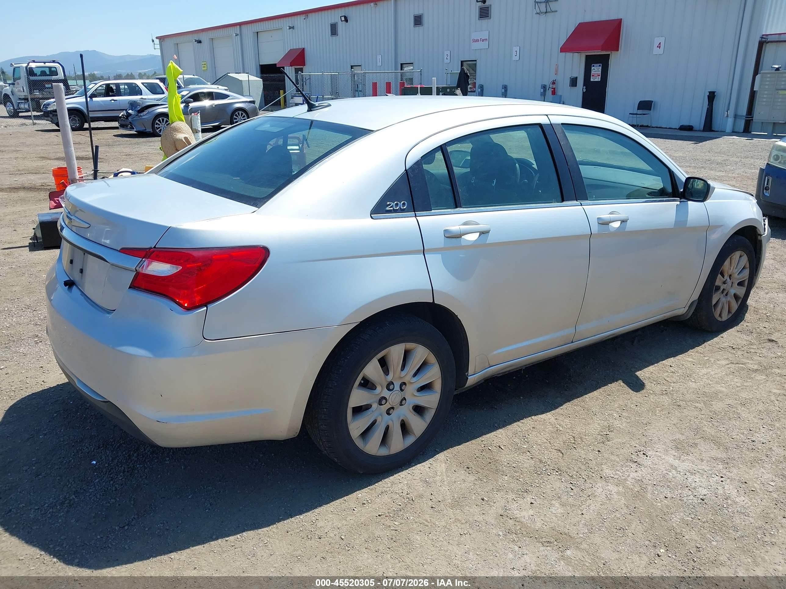 2012 Chrysler 200 Lx Silver vin: 1C3CCBAB8CN101346