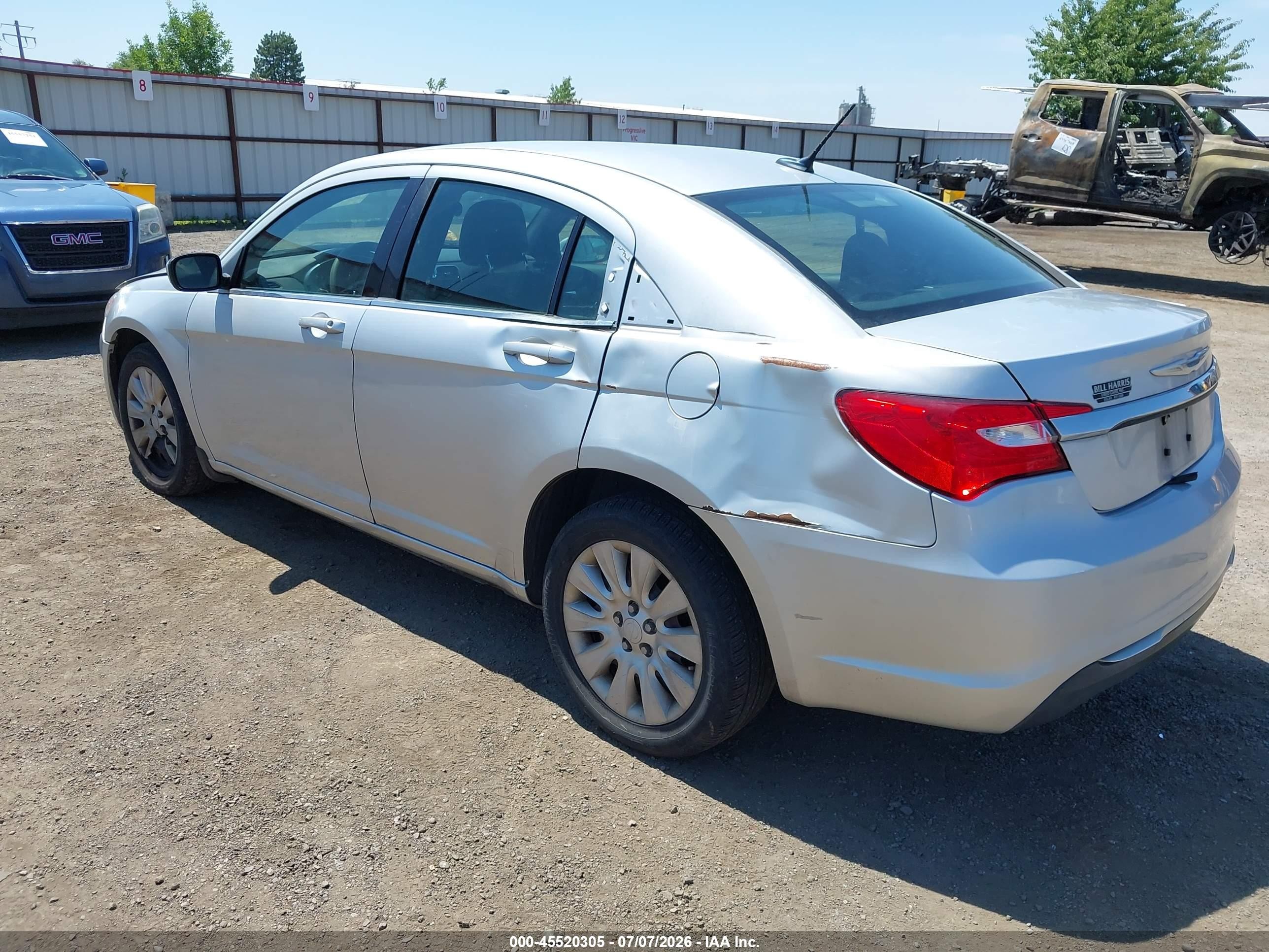 2012 Chrysler 200 Lx Silver vin: 1C3CCBAB8CN101346