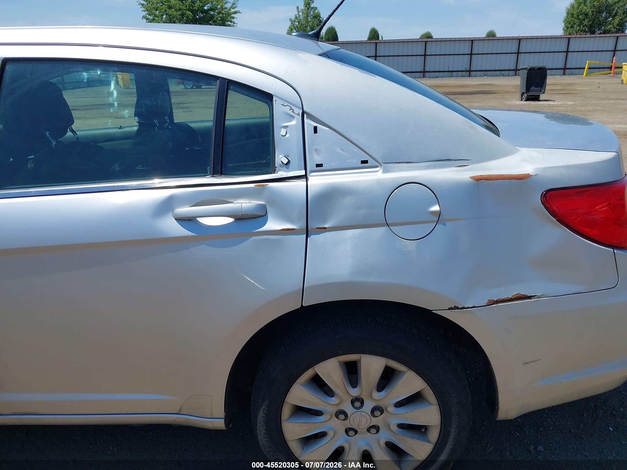 2012 Chrysler 200 Lx Silver vin: 1C3CCBAB8CN101346
