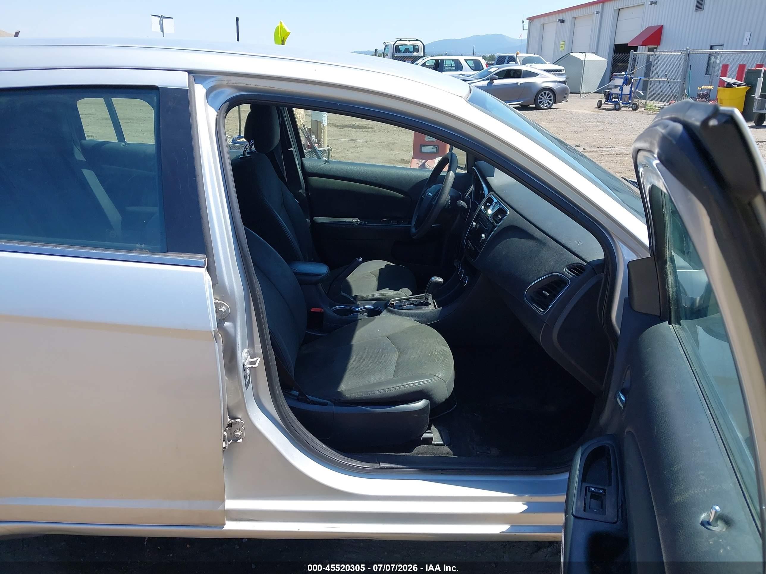 2012 Chrysler 200 Lx Silver vin: 1C3CCBAB8CN101346