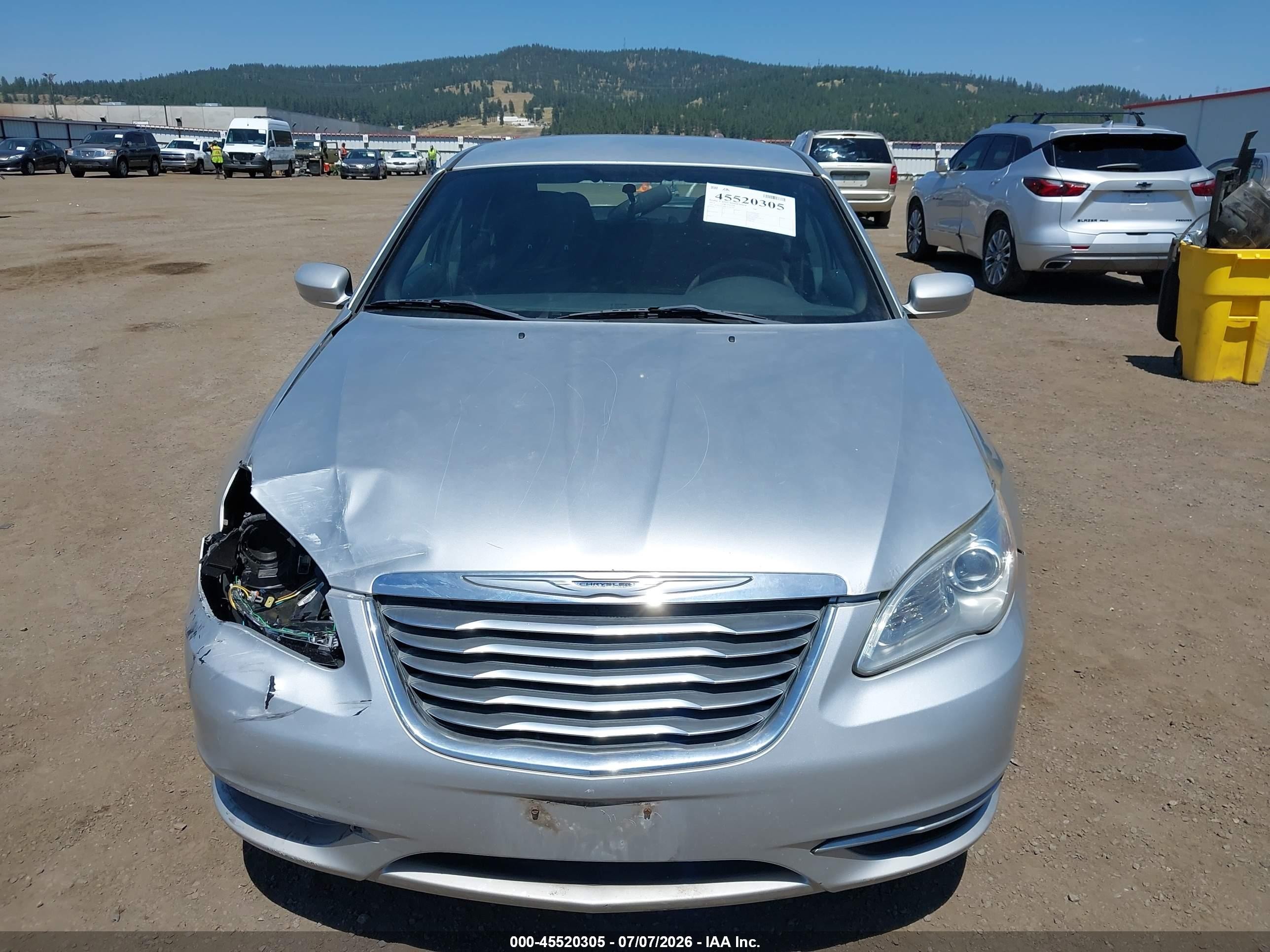 2012 Chrysler 200 Lx Silver vin: 1C3CCBAB8CN101346