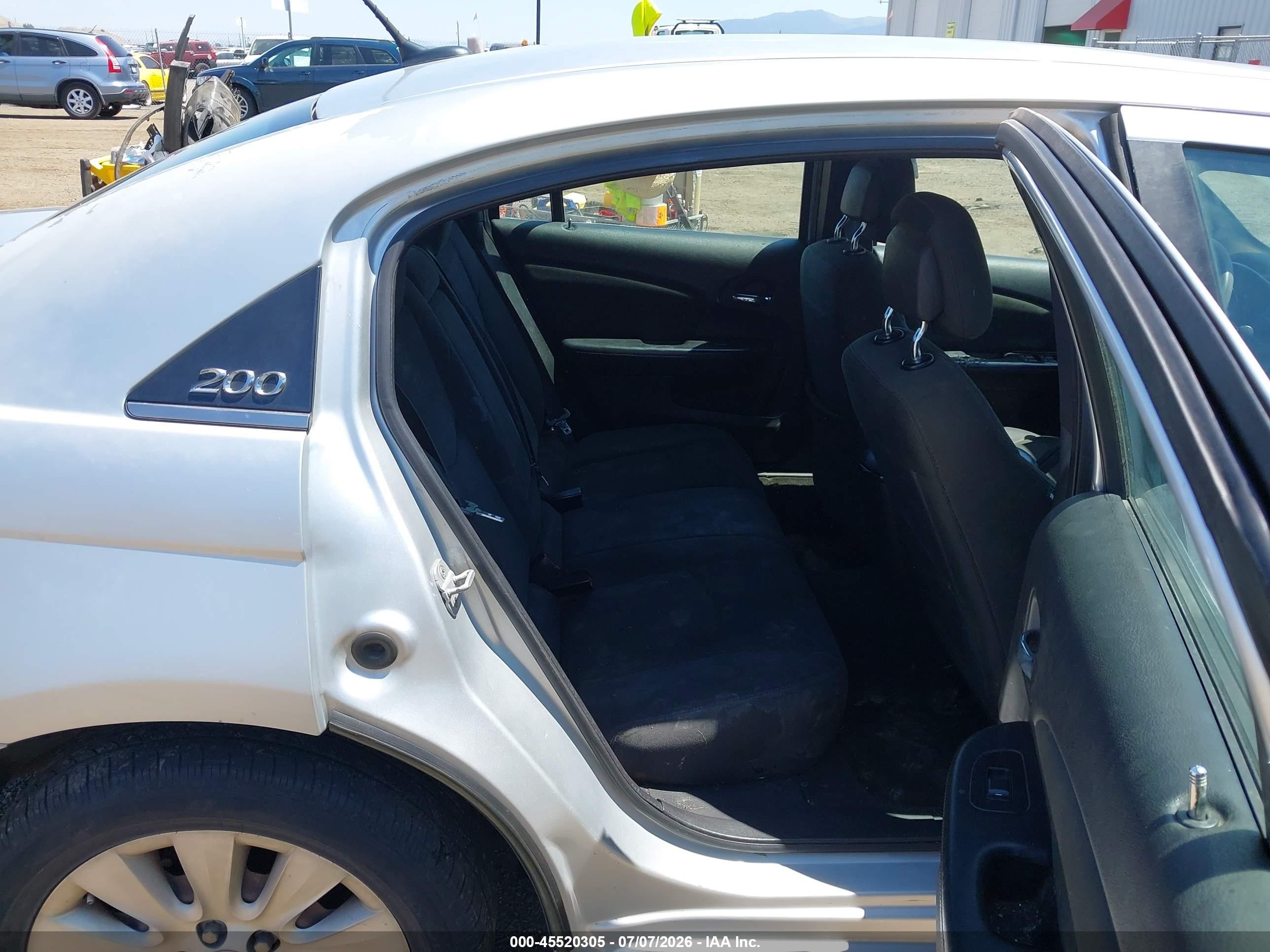 2012 Chrysler 200 Lx Silver vin: 1C3CCBAB8CN101346