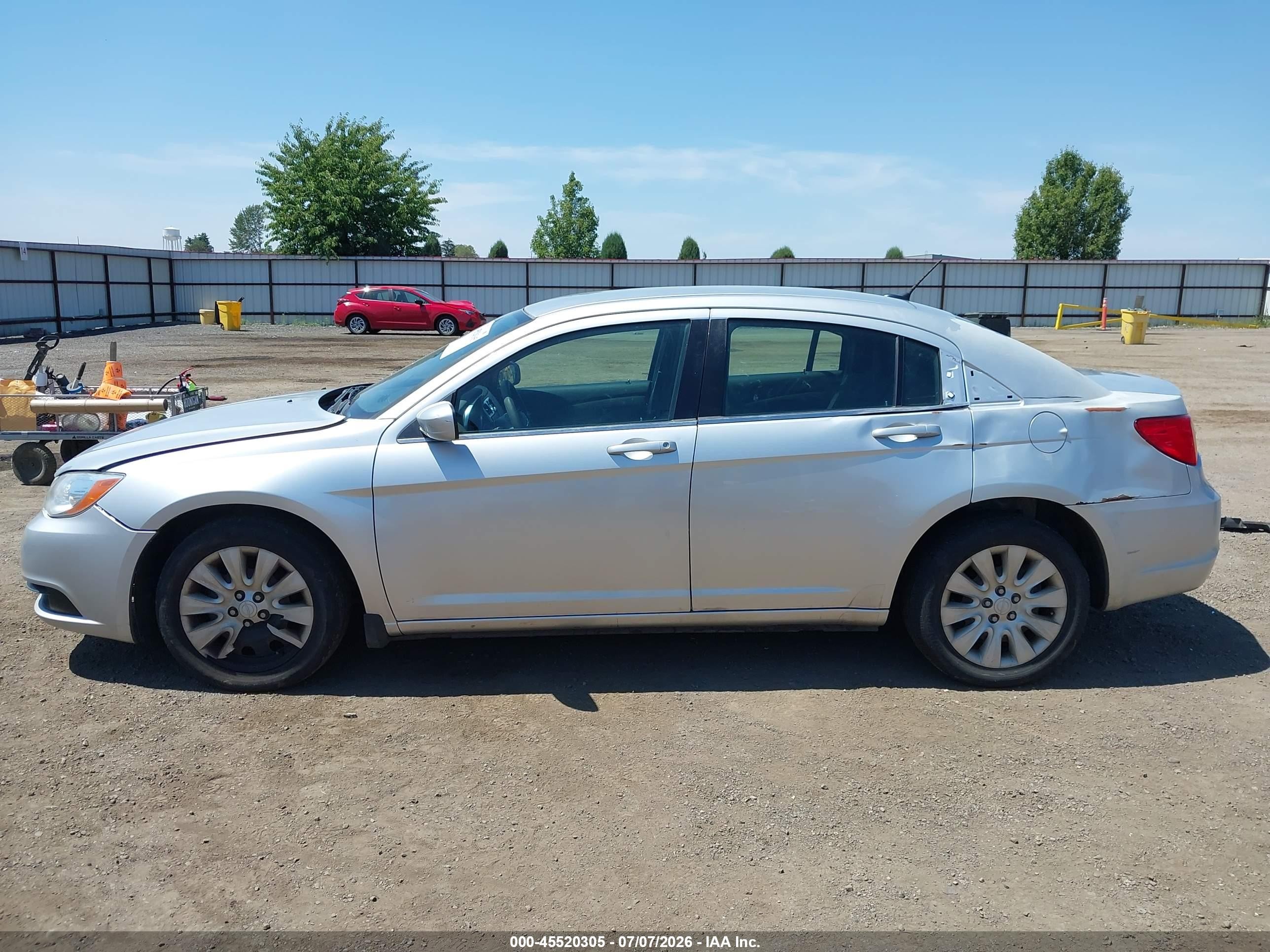 2012 Chrysler 200 Lx Silver vin: 1C3CCBAB8CN101346