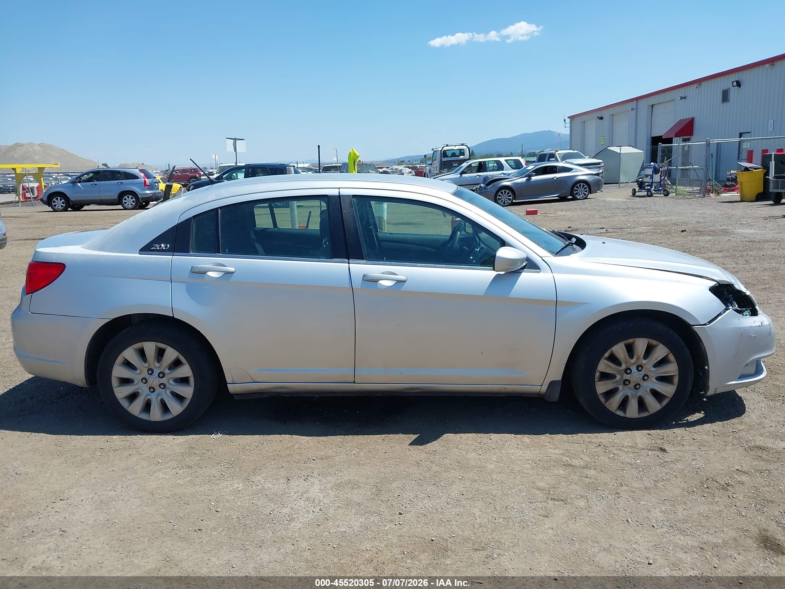2012 Chrysler 200 Lx Silver vin: 1C3CCBAB8CN101346