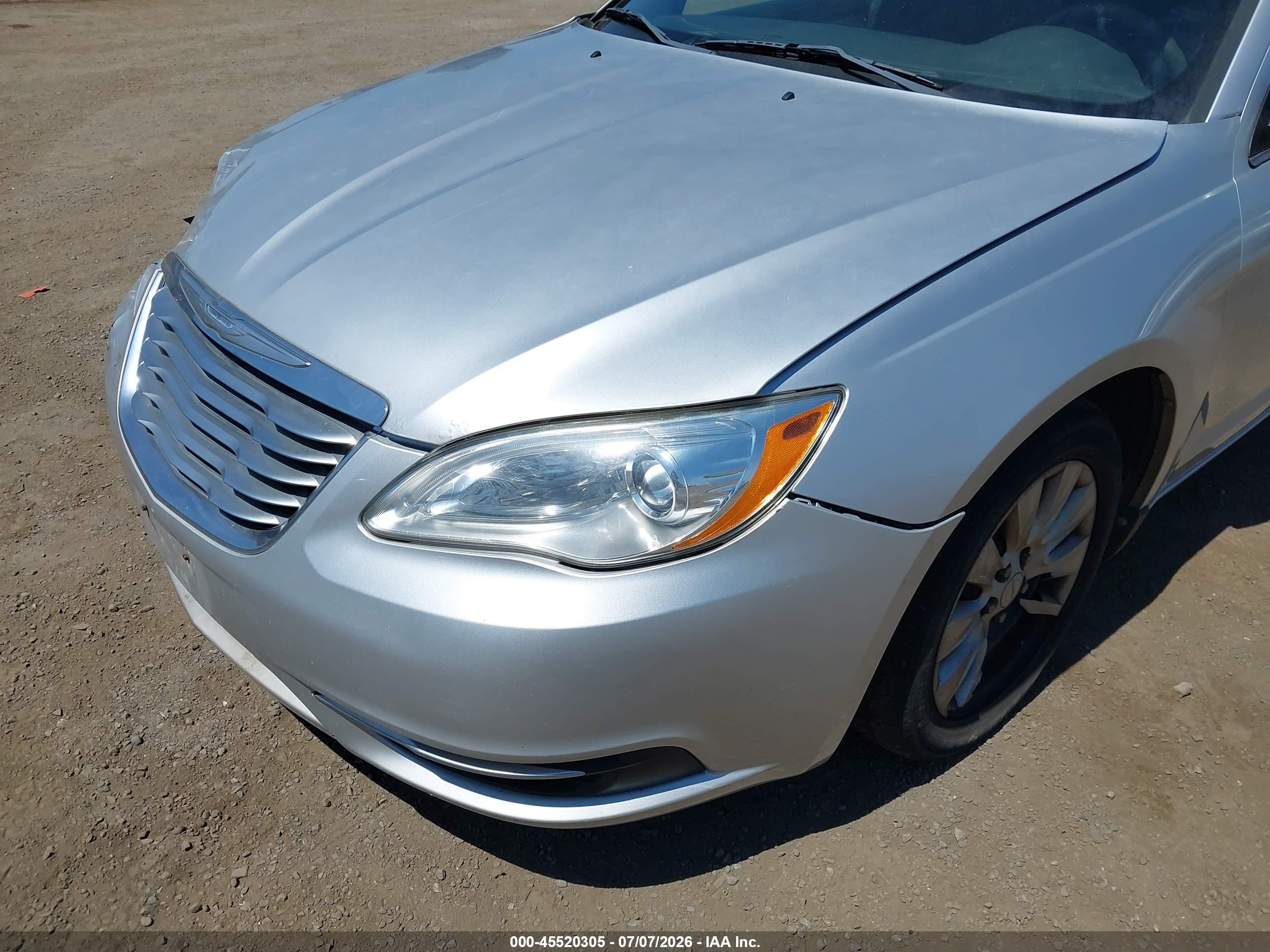 2012 Chrysler 200 Lx Silver vin: 1C3CCBAB8CN101346