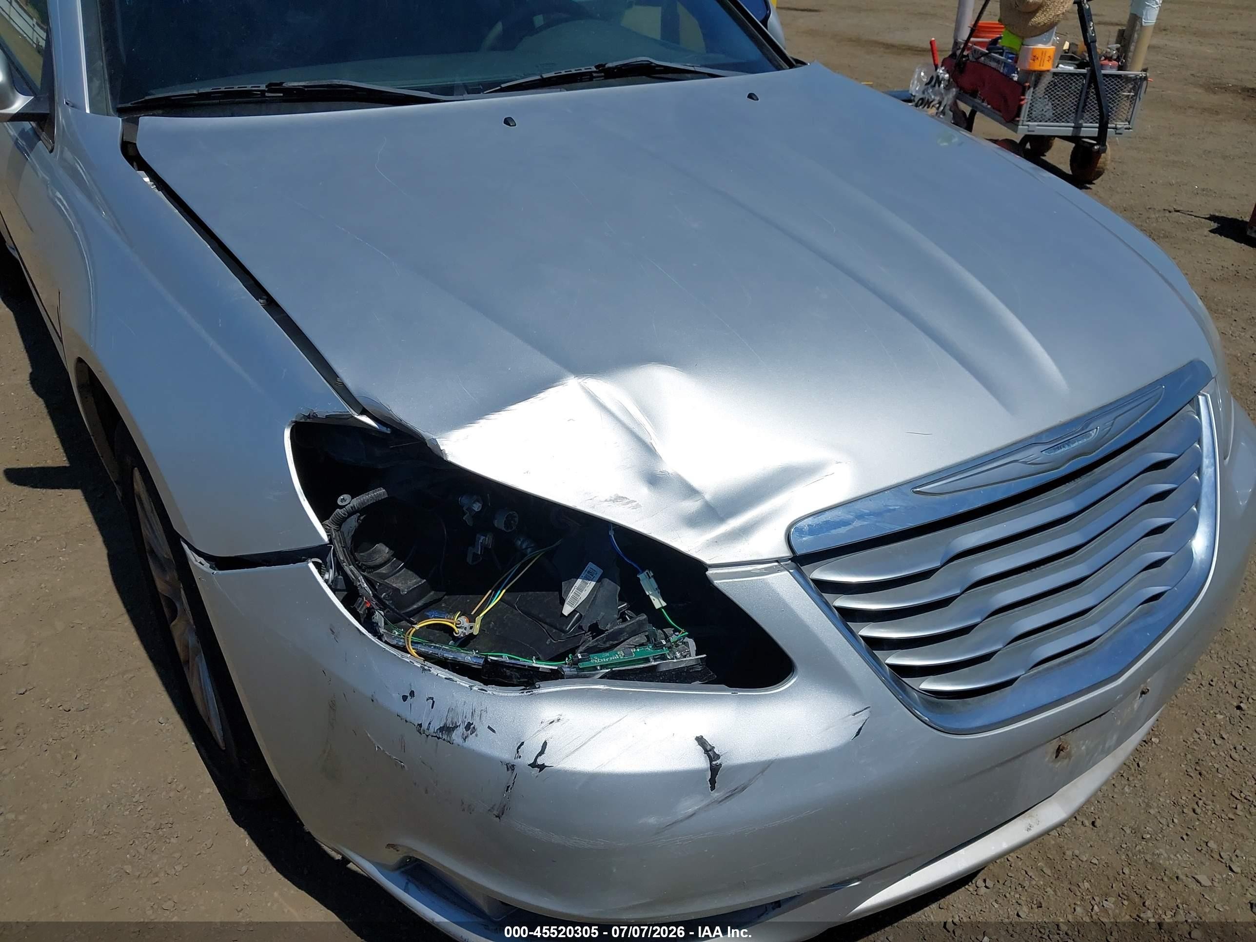 2012 Chrysler 200 Lx Silver vin: 1C3CCBAB8CN101346