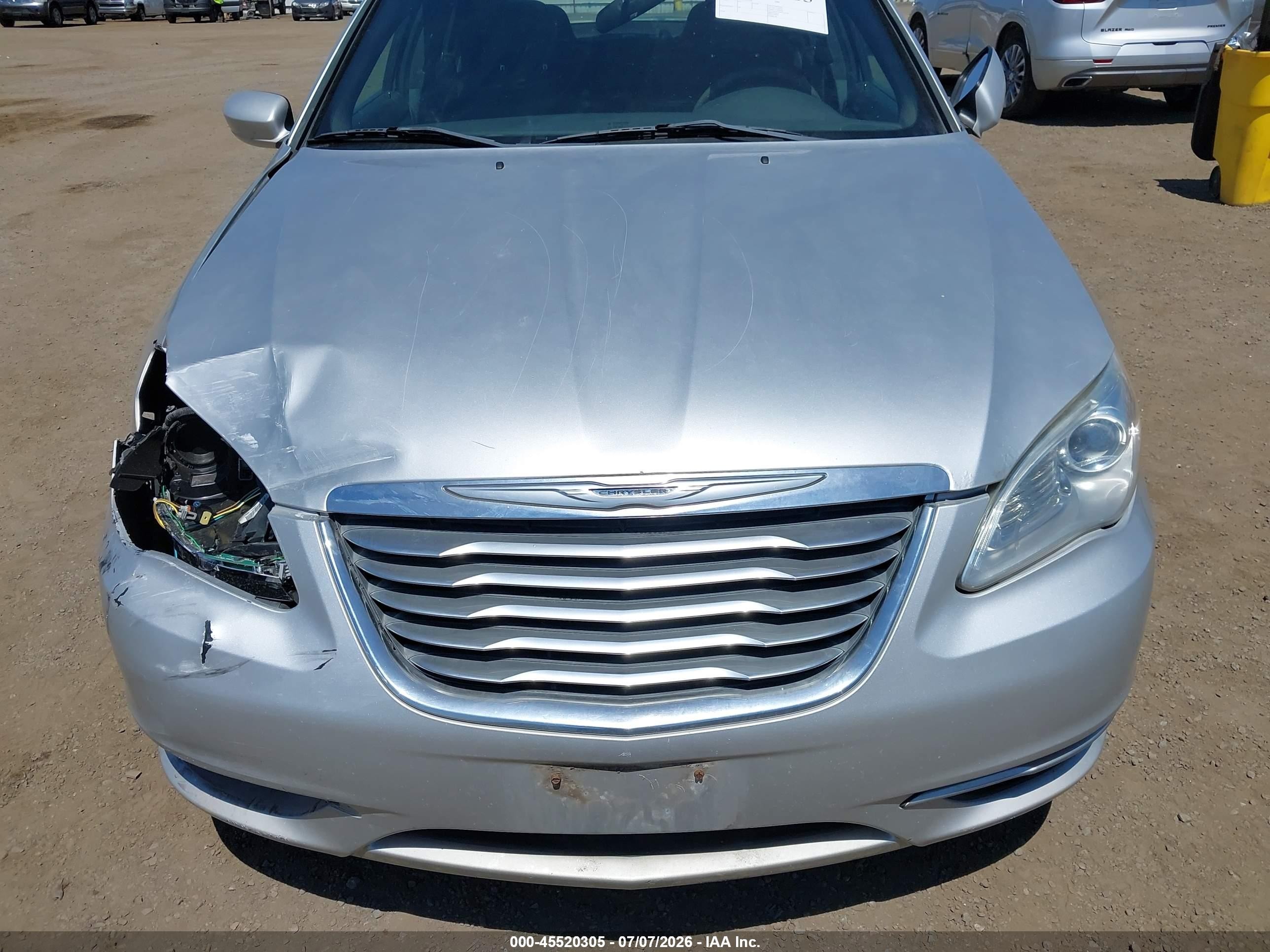 2012 Chrysler 200 Lx Silver vin: 1C3CCBAB8CN101346