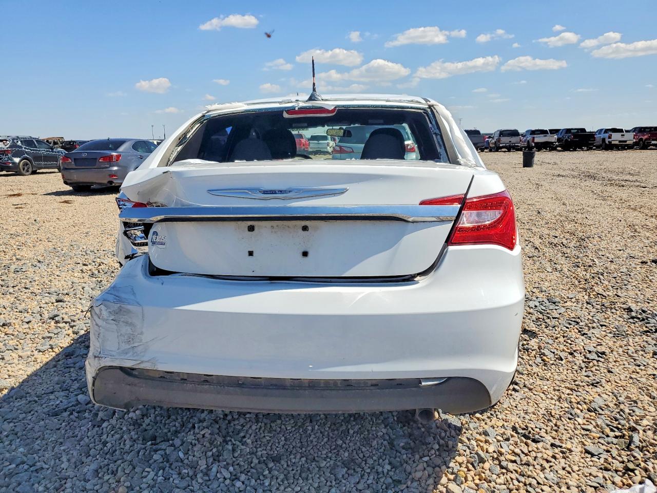 2012 Chrysler 200 Lx White vin: 1C3CCBAB8CN124707