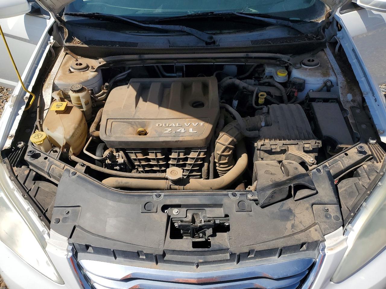 2012 Chrysler 200 Lx White vin: 1C3CCBAB8CN124707