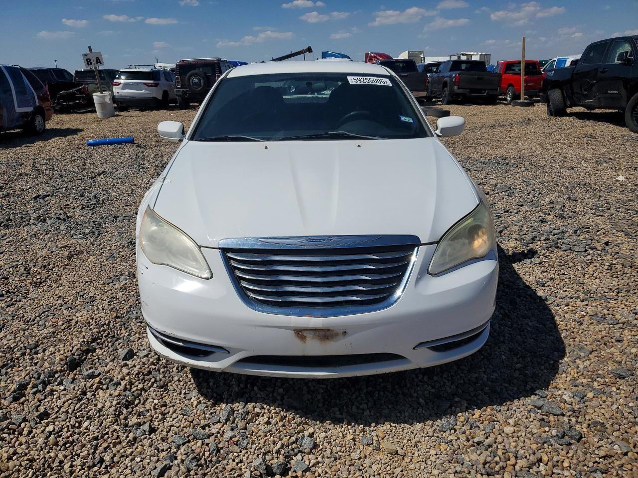 2012 Chrysler 200 Lx White vin: 1C3CCBAB8CN124707