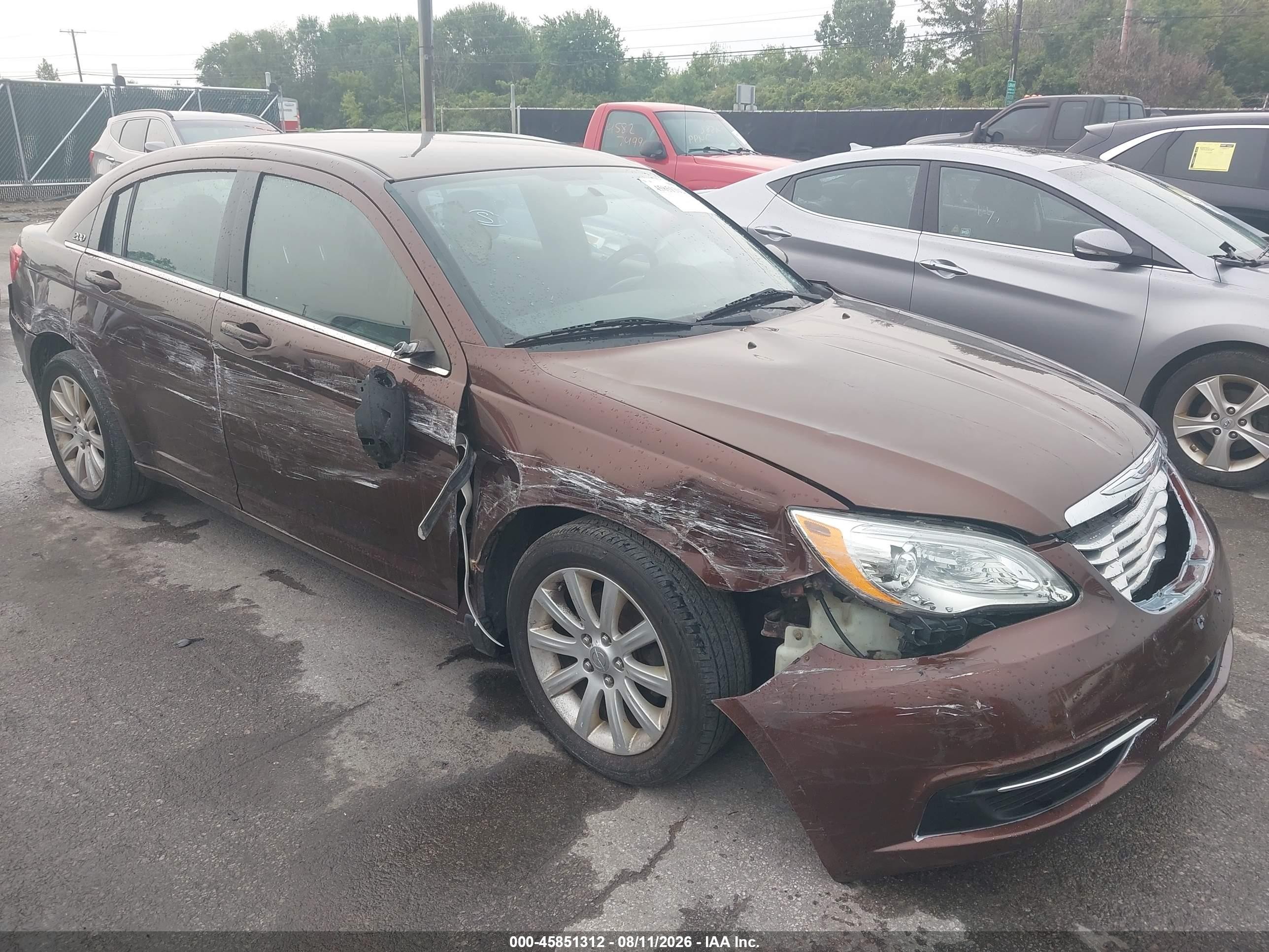 2012 Chrysler 200 Lx Brown vin: 1C3CCBAB8CN292203